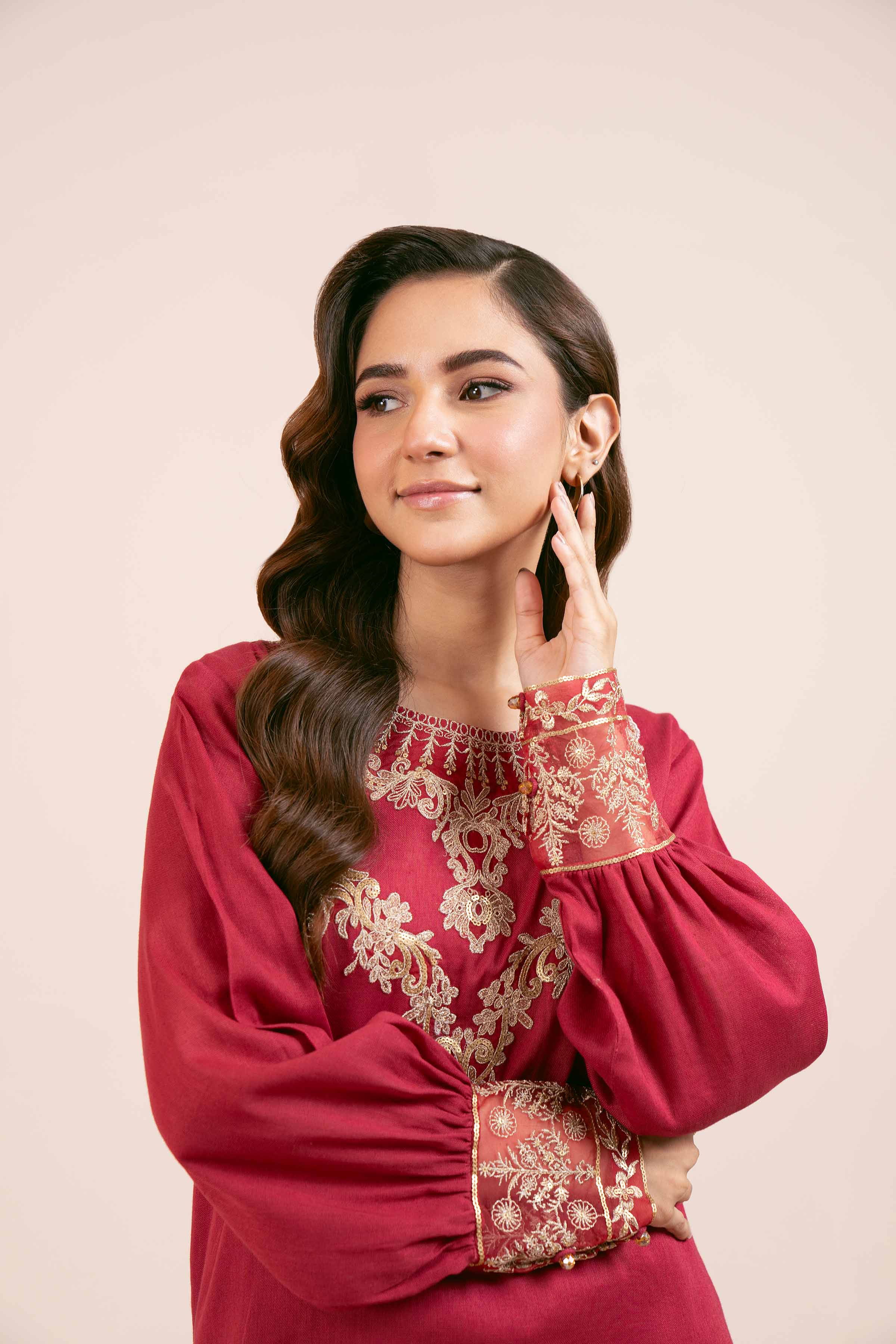2 Piece - Dyed Embroidered Suit - 42404021 - Image 6