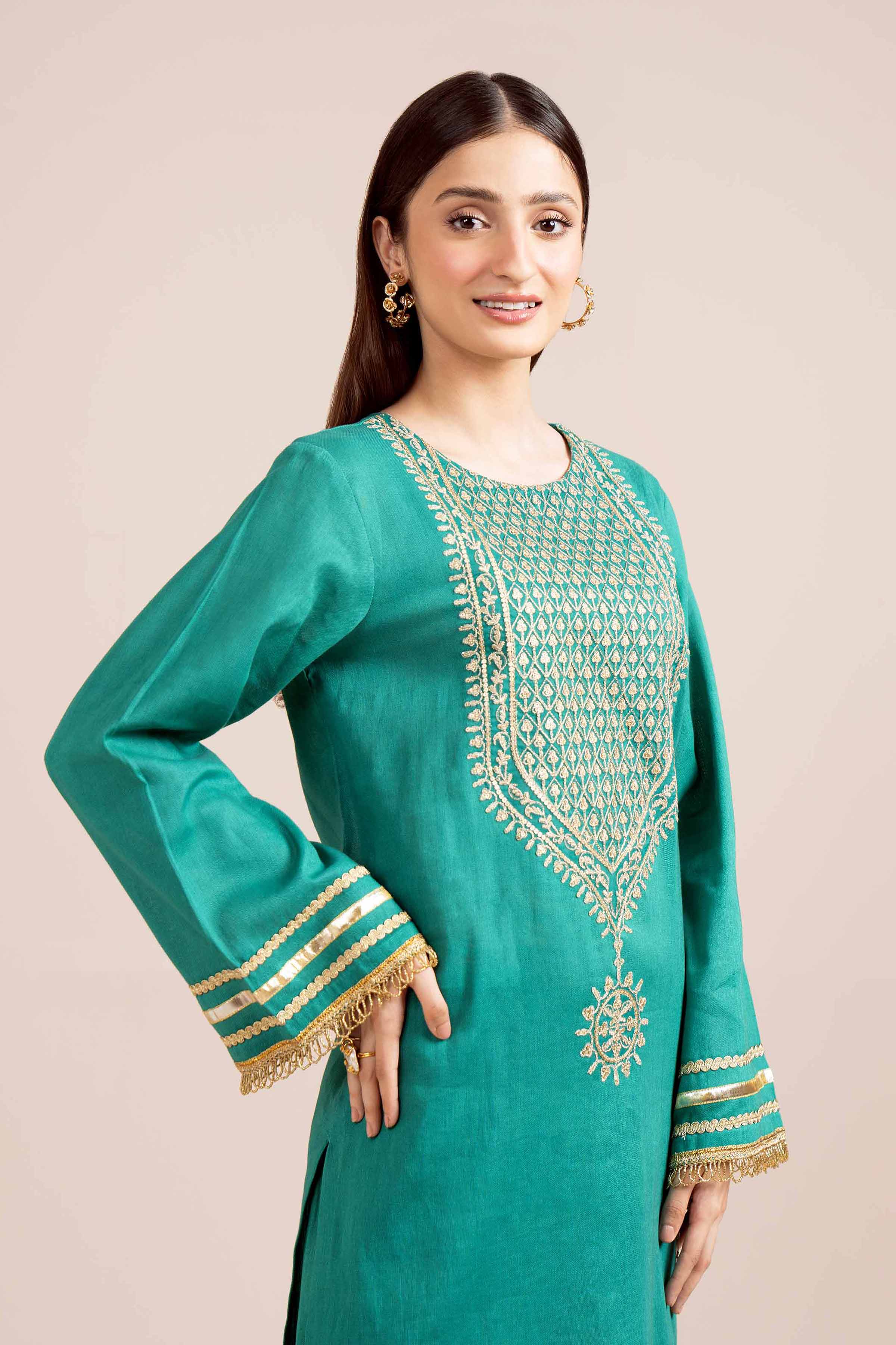 2 Piece - Dyed Embroidered Suit - 42404022 - Image 2