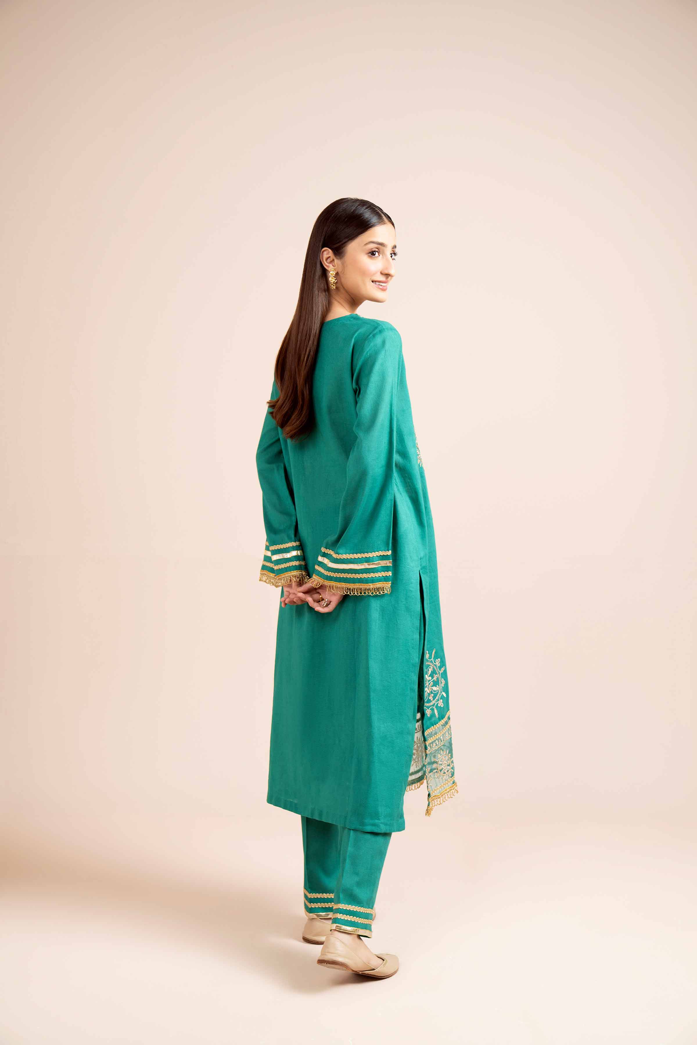 2 Piece - Dyed Embroidered Suit - 42404022 - Image 3