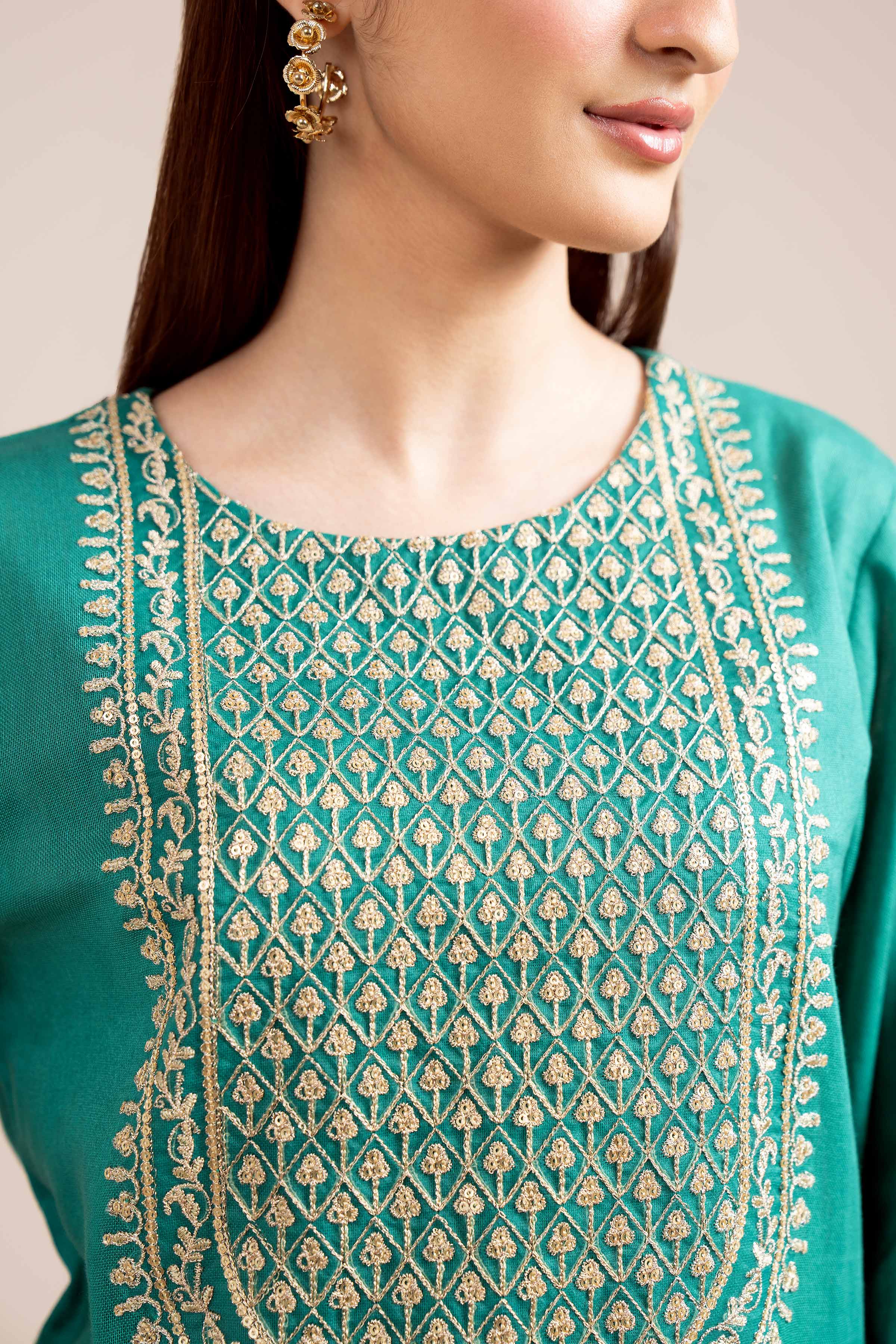2 Piece - Dyed Embroidered Suit - 42404022 - Image 4
