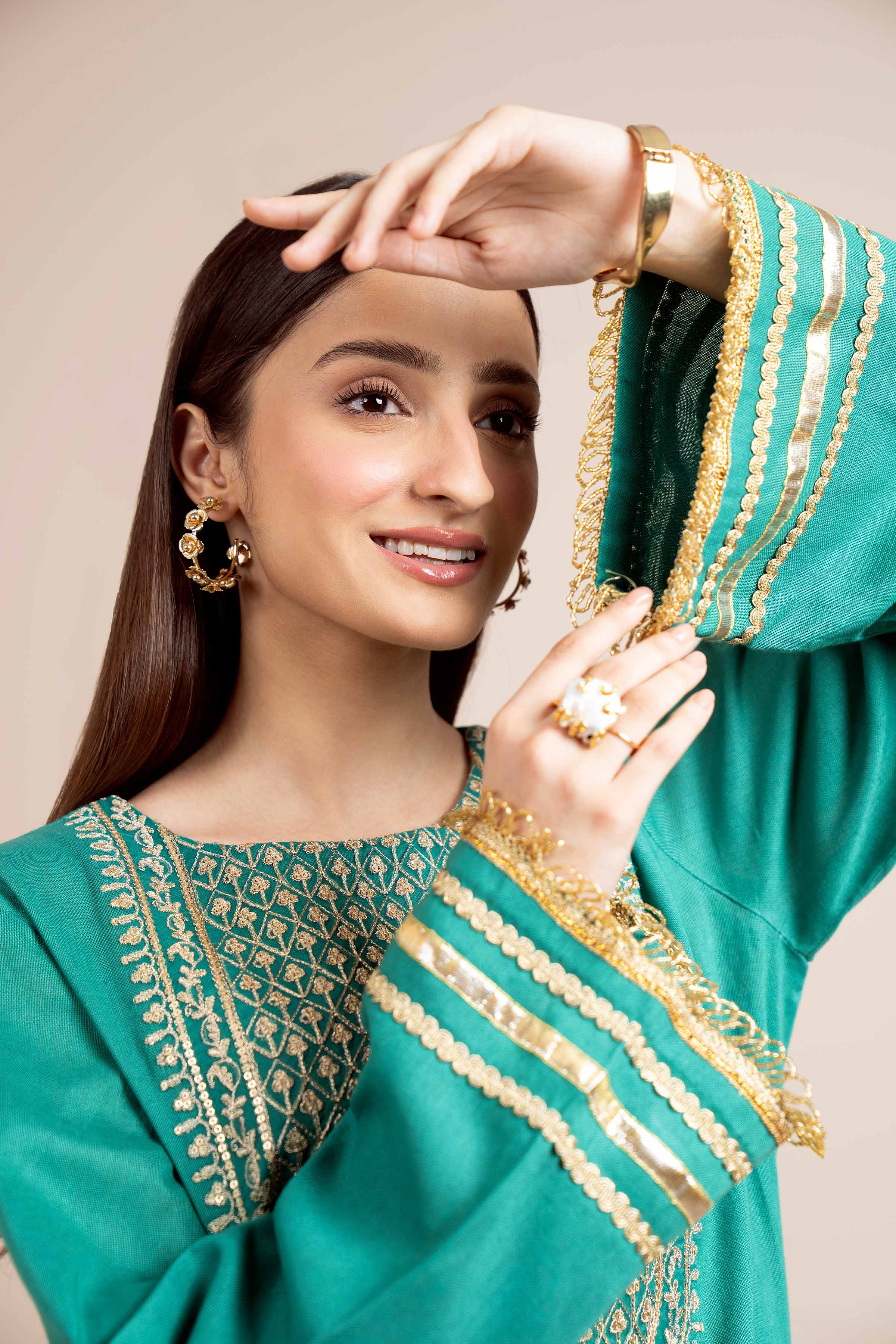 2 Piece - Dyed Embroidered Suit - 42404022 - Image 5