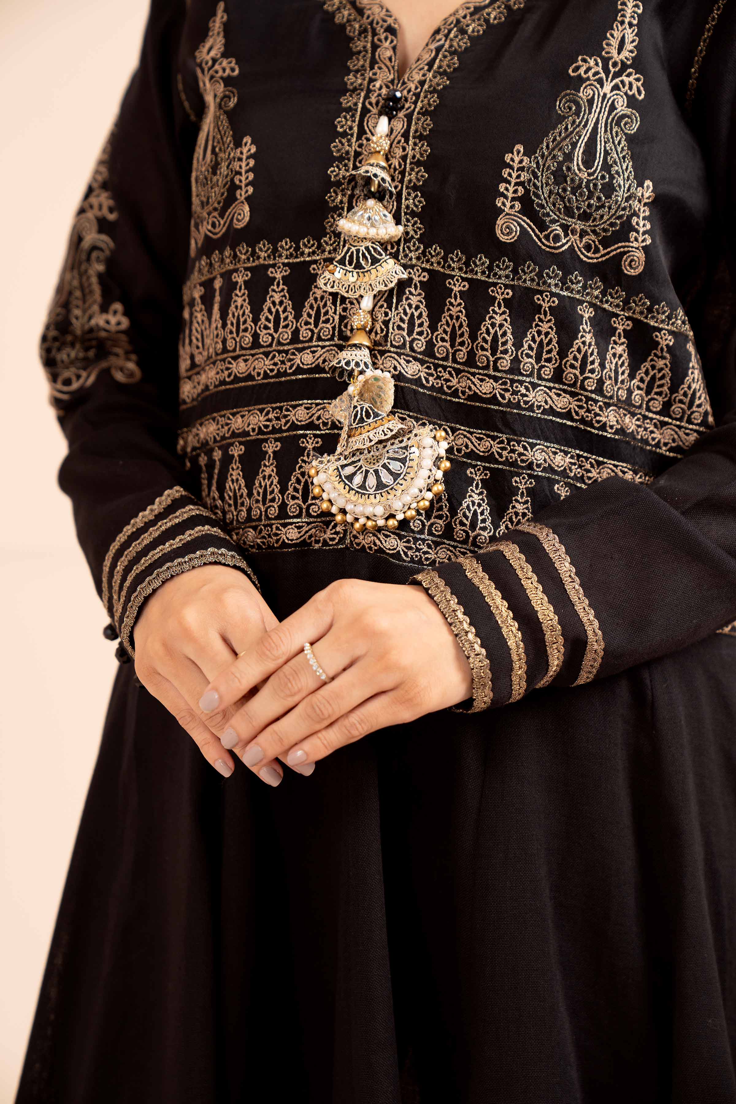 2 Piece - Dyed Embroidered Suit - 42404024 - Image 4