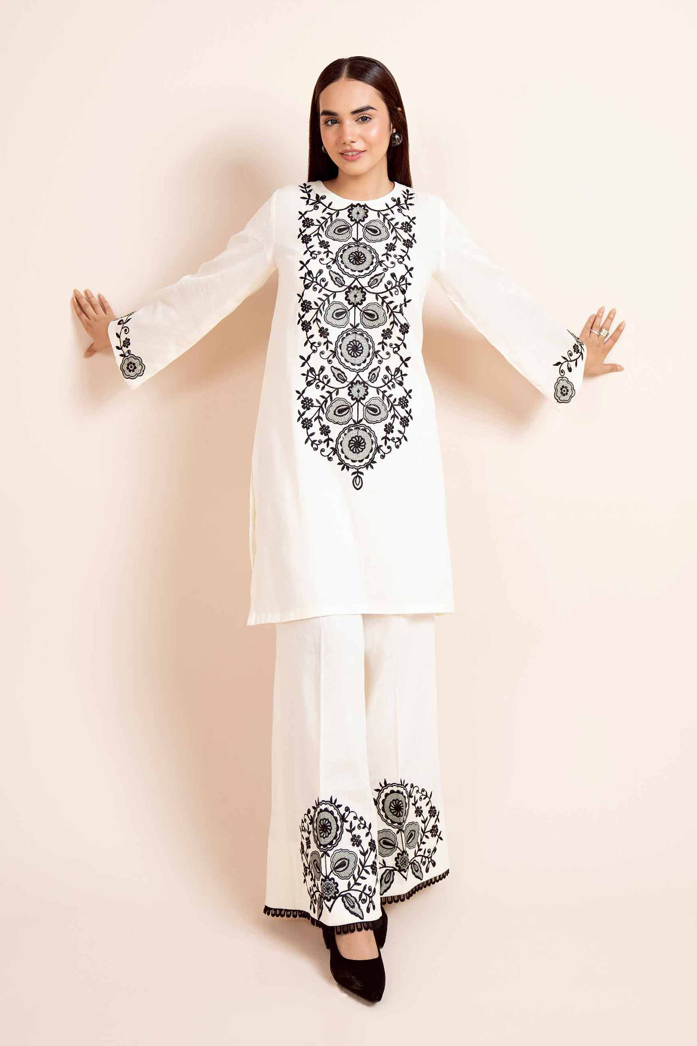 2 Piece - Dyed Embroidered Suit - 42404025 - Image 2