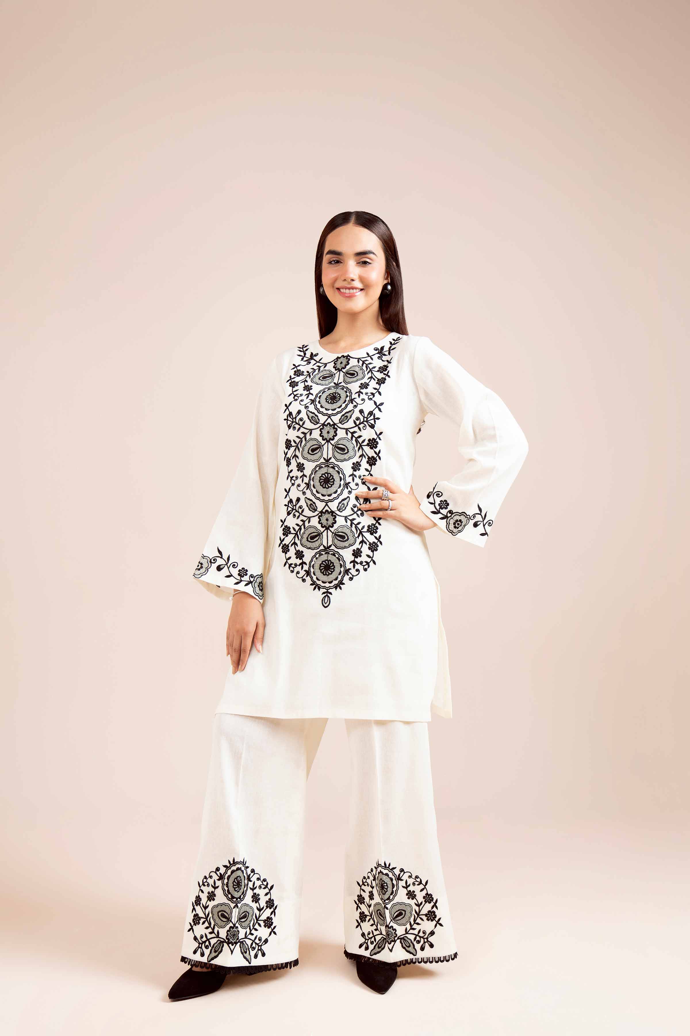 2 Piece - Dyed Embroidered Suit - 42404025 - Image 6