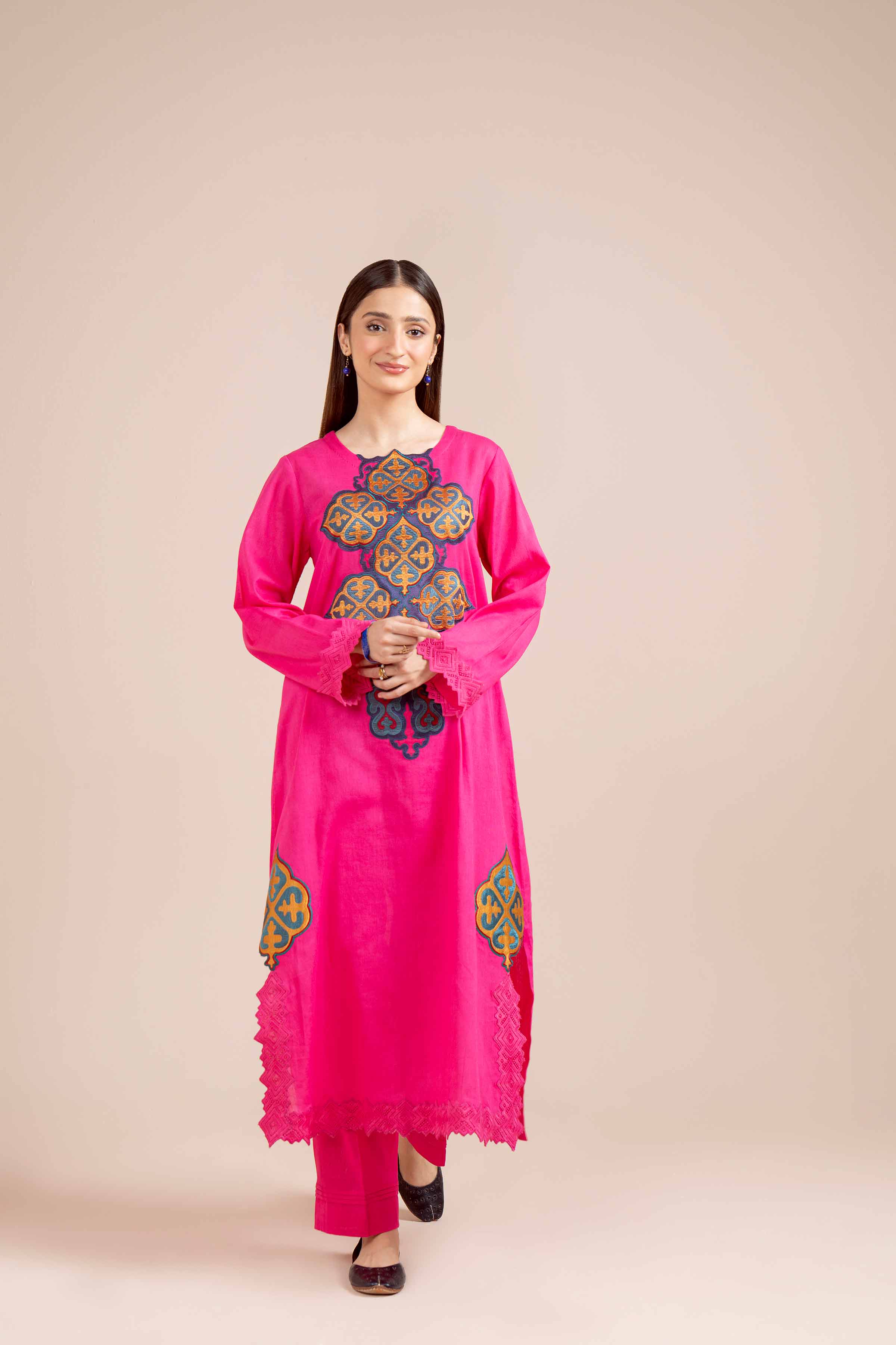 2 Piece - Dyed Embroidered Suit - 42404027 - Image 3