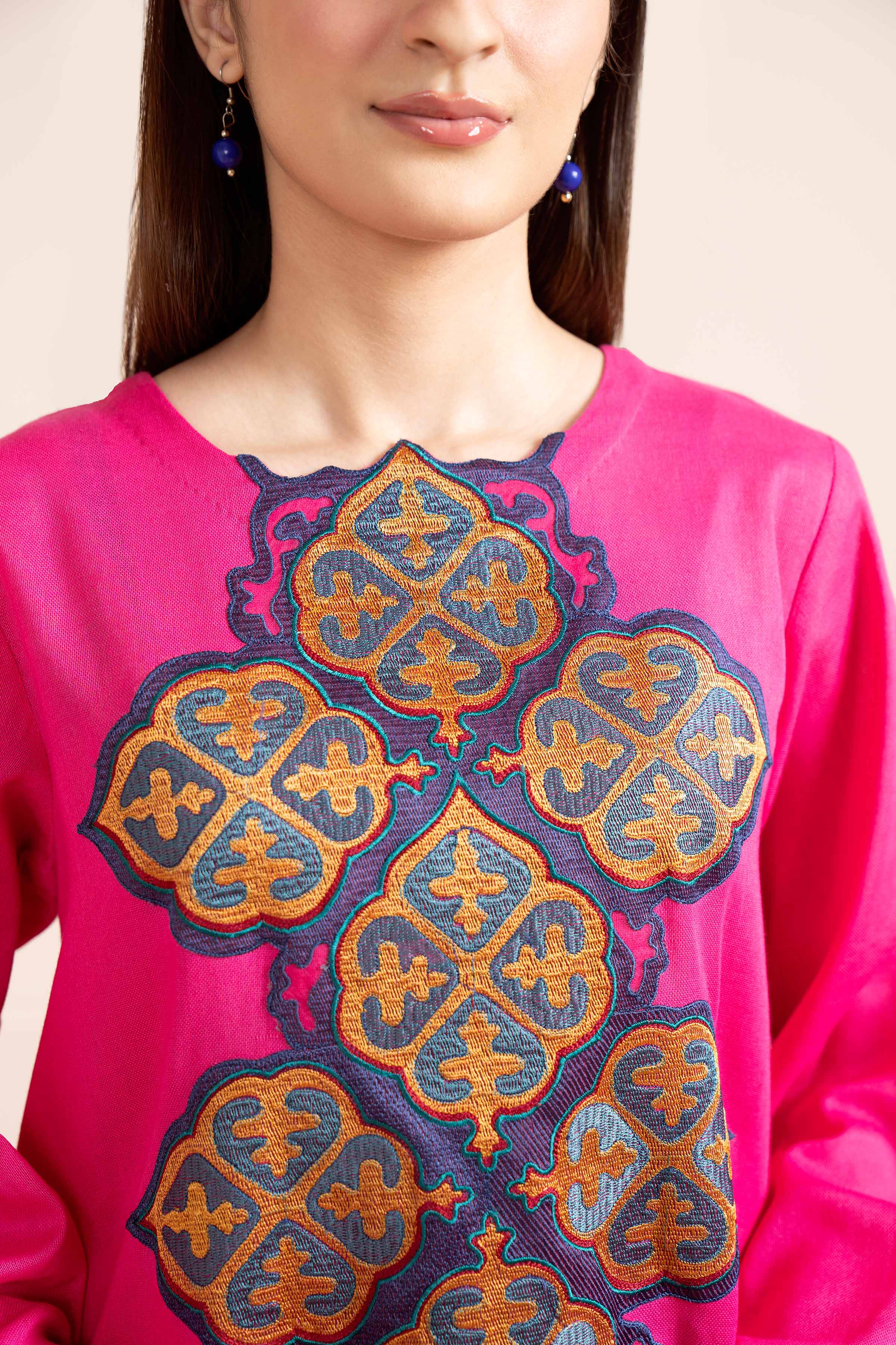 2 Piece - Dyed Embroidered Suit - 42404027 - Image 4