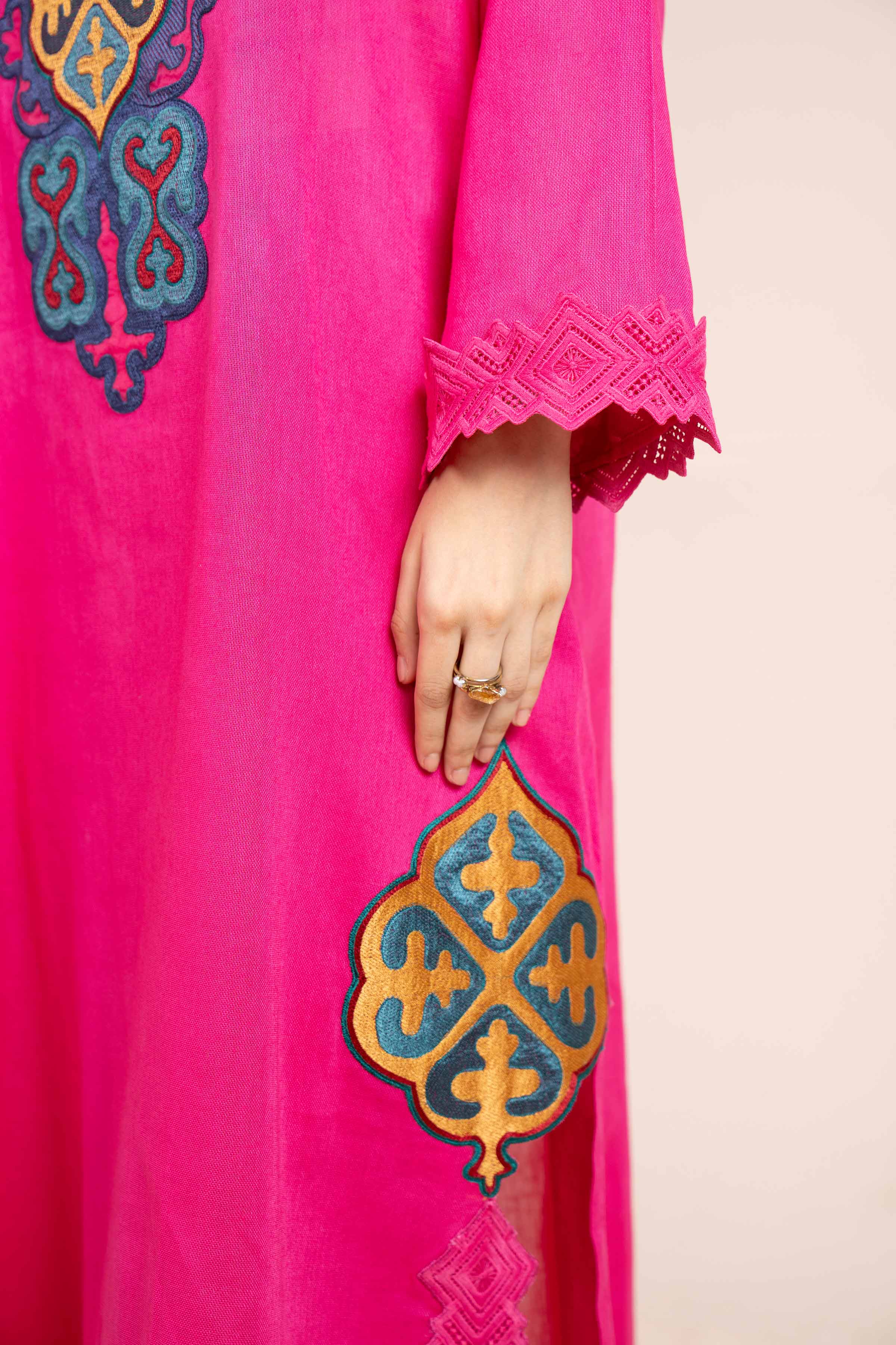 2 Piece - Dyed Embroidered Suit - 42404027 - Image 5