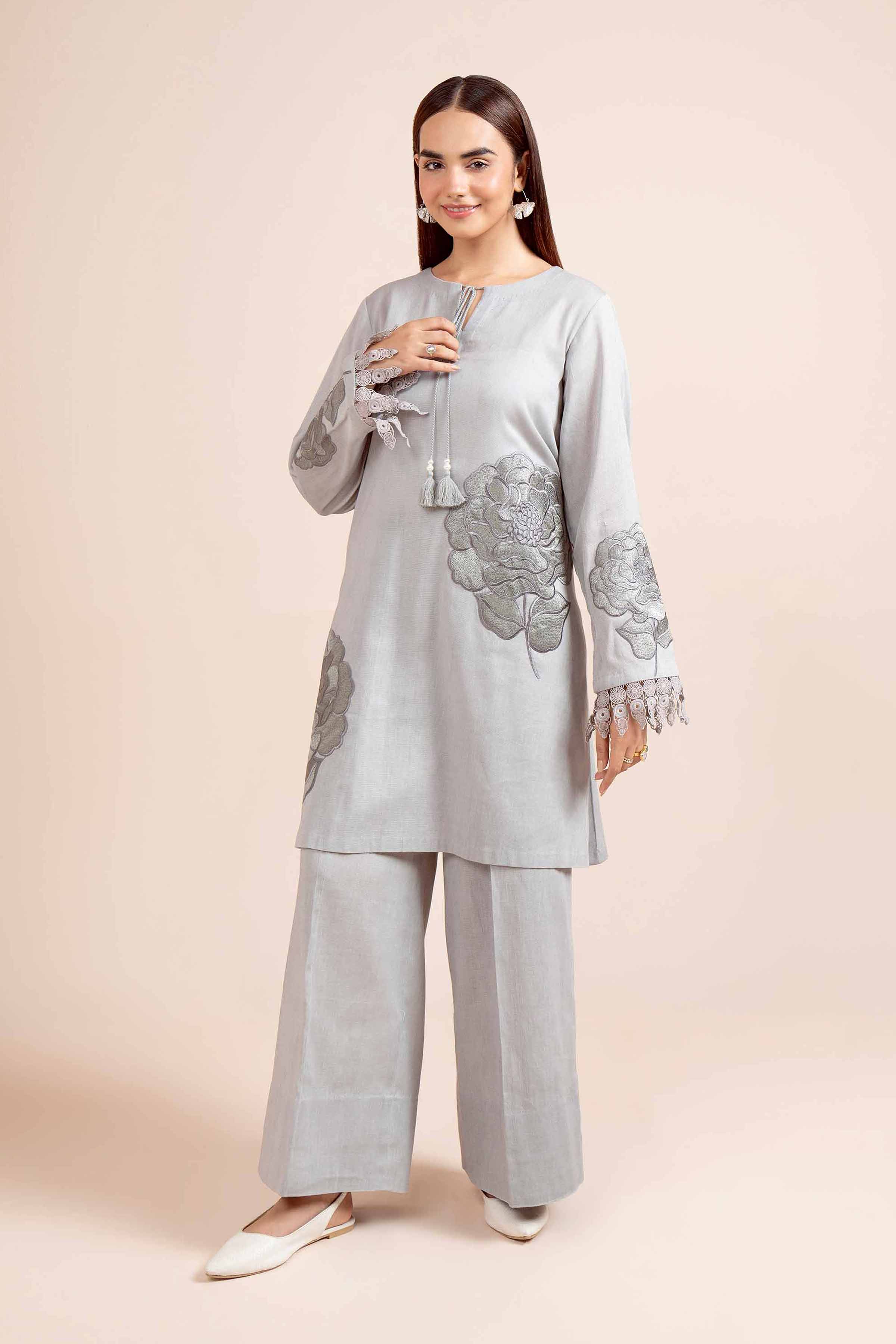2 Piece - Dyed Embroidered Suit - 42404028 - Image 2