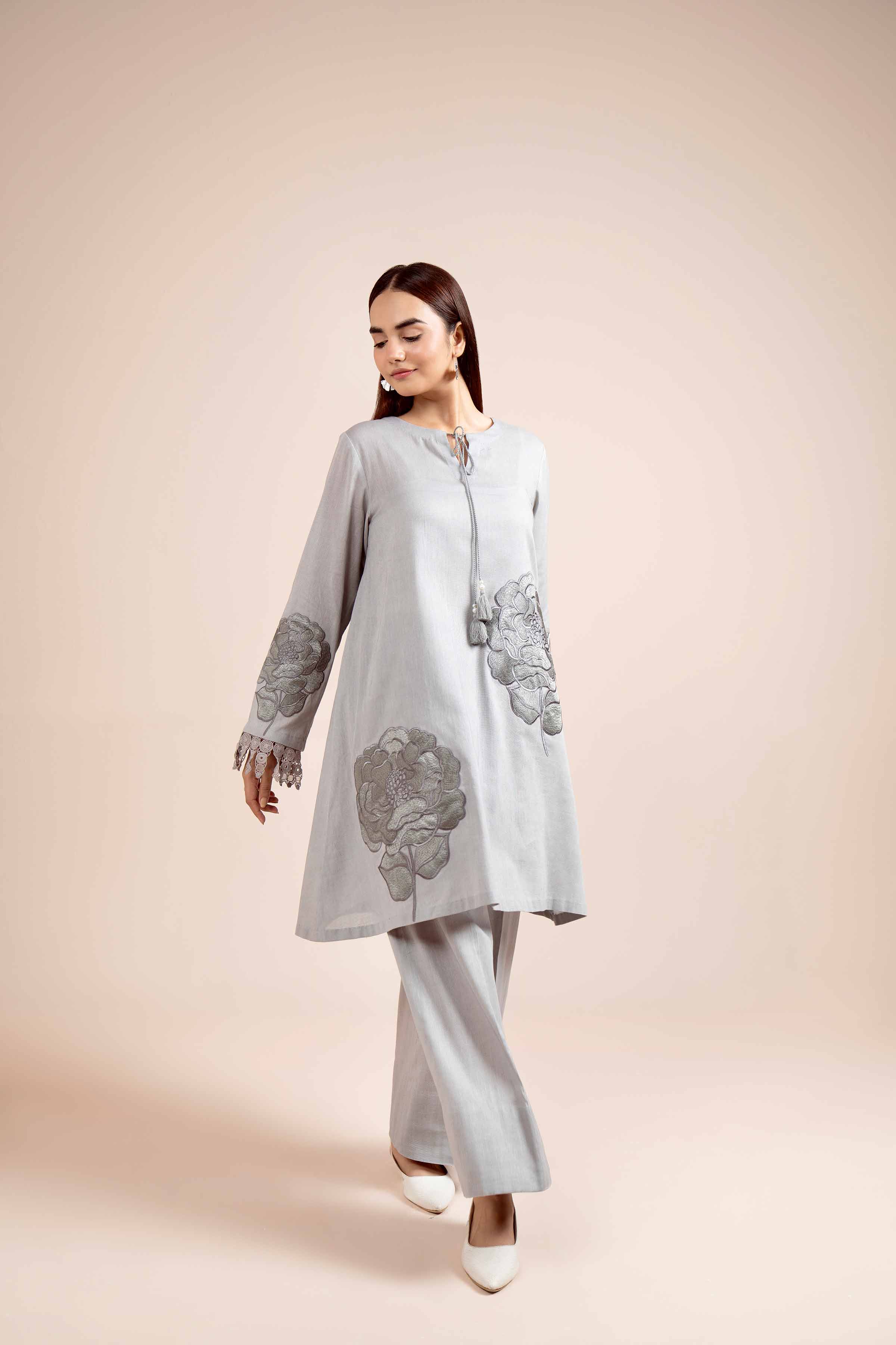 2 Piece - Dyed Embroidered Suit - 42404028 - Image 7