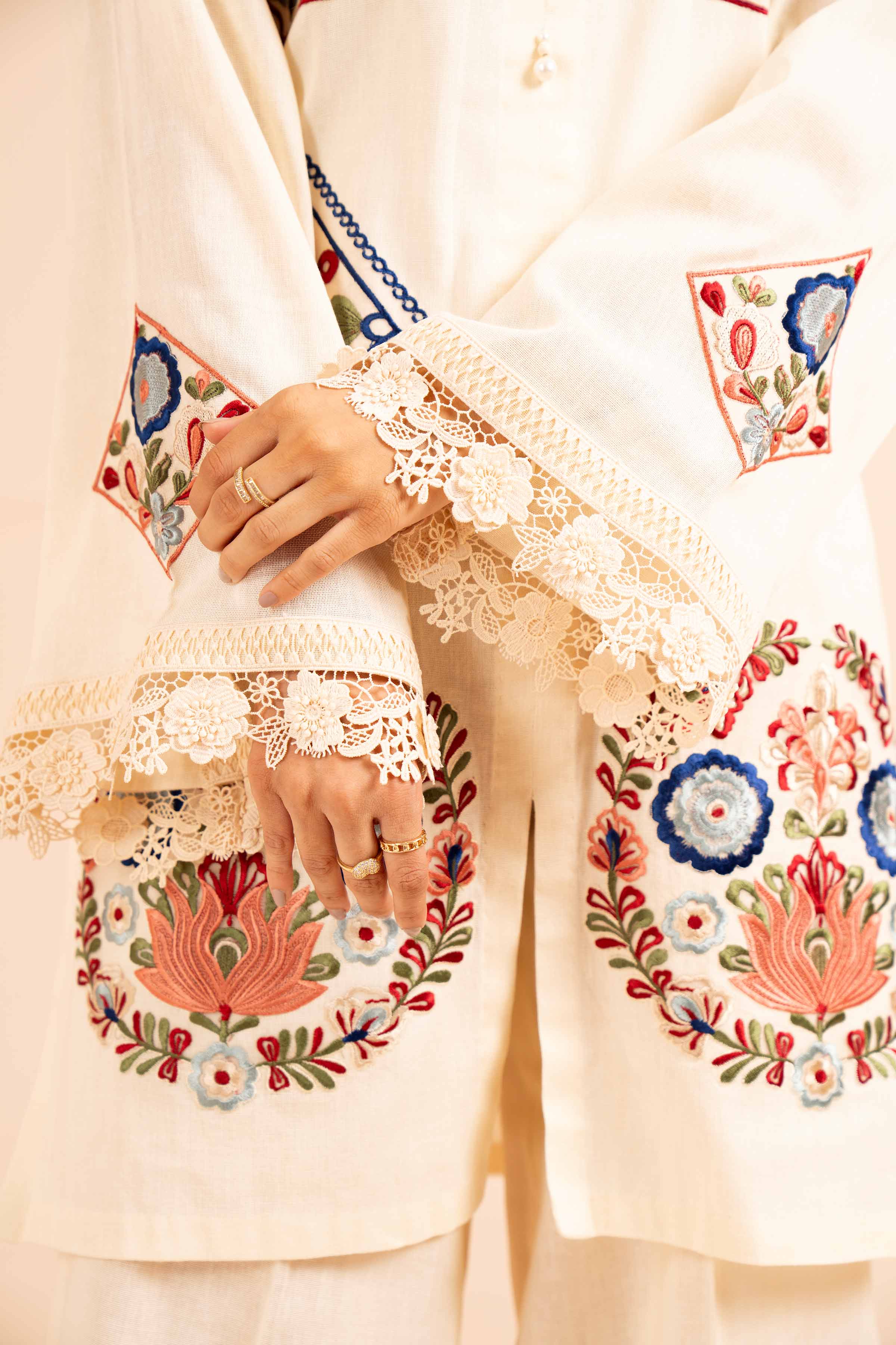 2 Piece - Dyed Embroidered Suit - 42404029 - Image 4