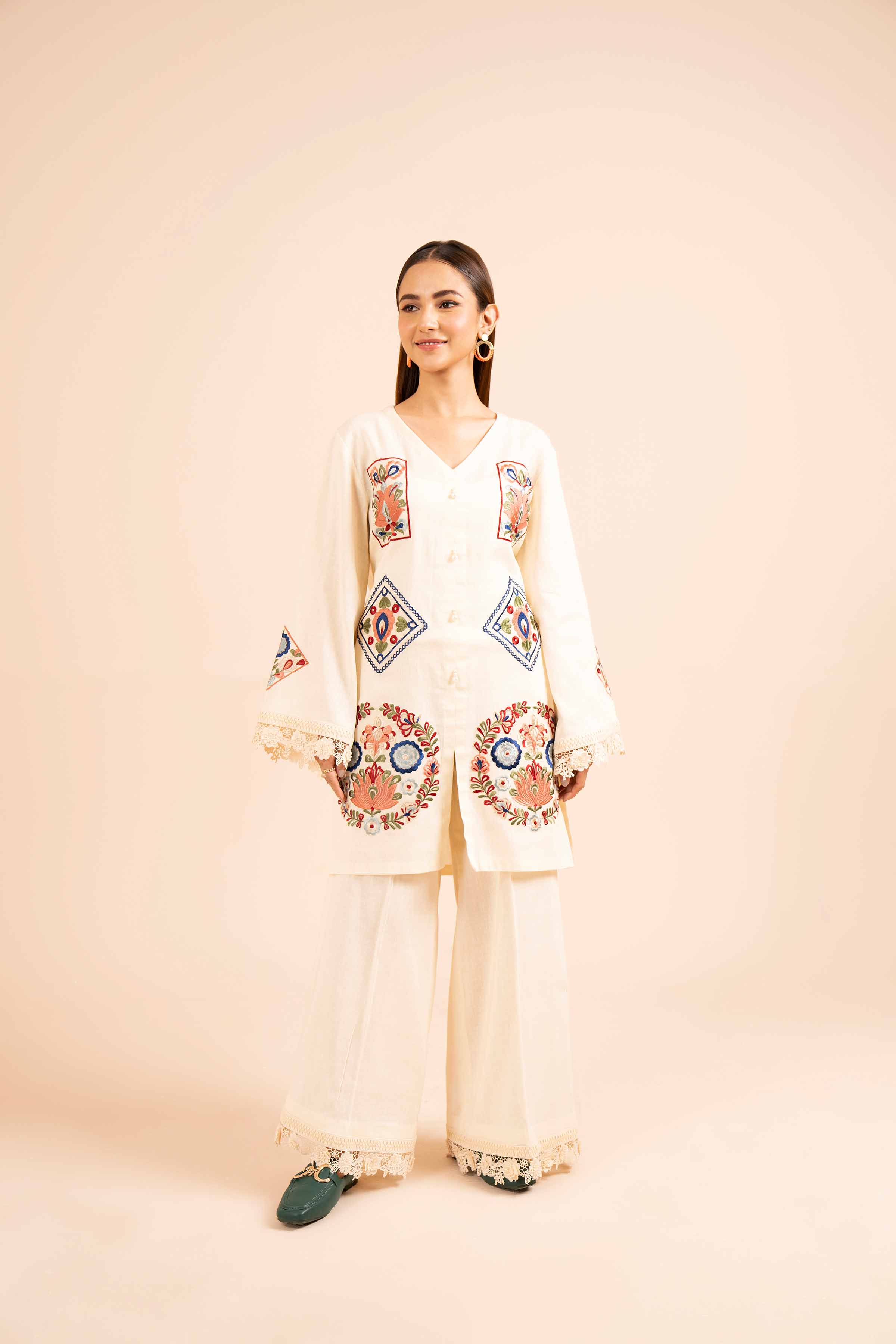 2 Piece - Dyed Embroidered Suit - 42404029 - Image 5