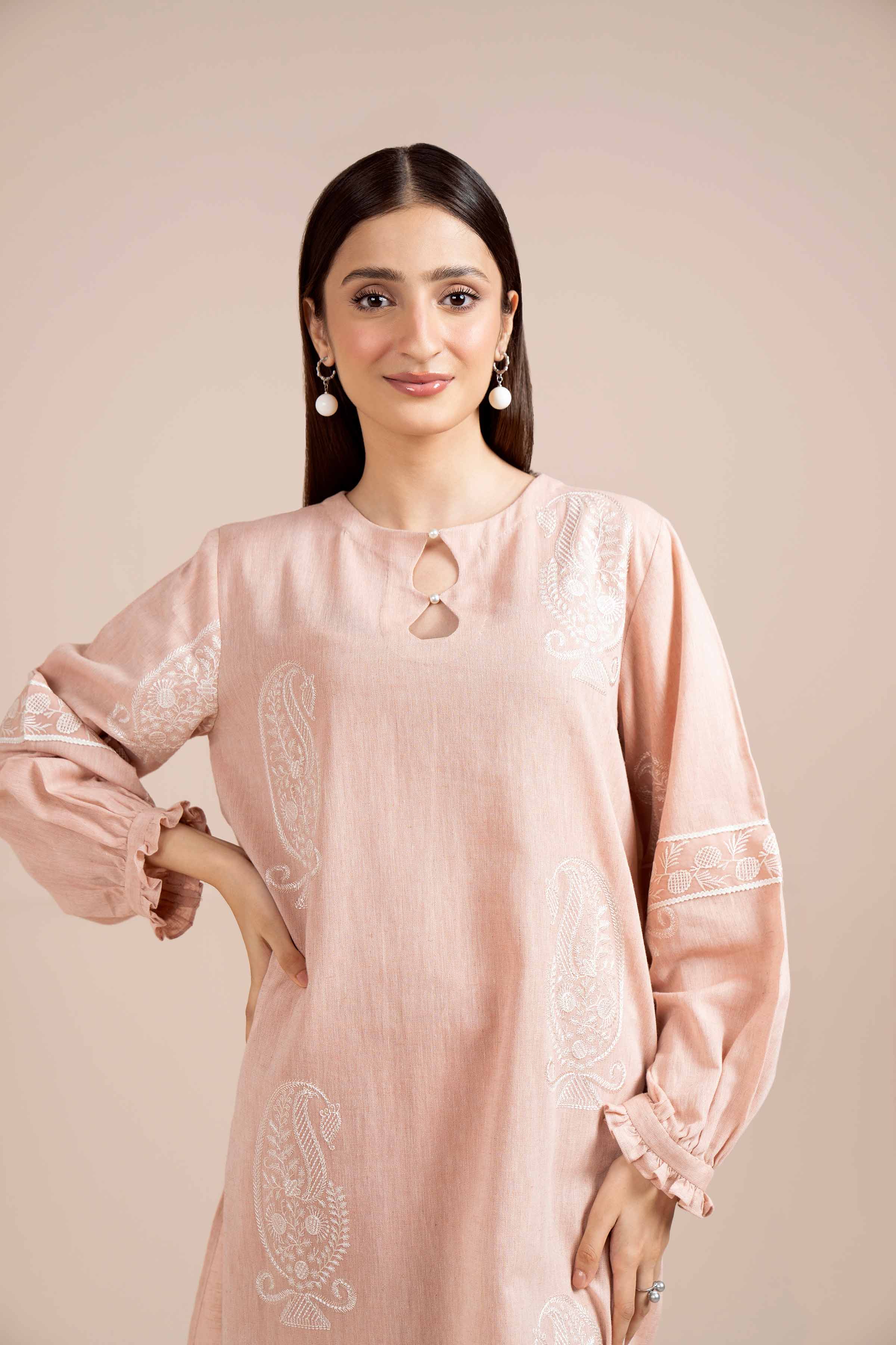 2 Piece - Dyed Embroidered Suit - 42404031 - Image 4