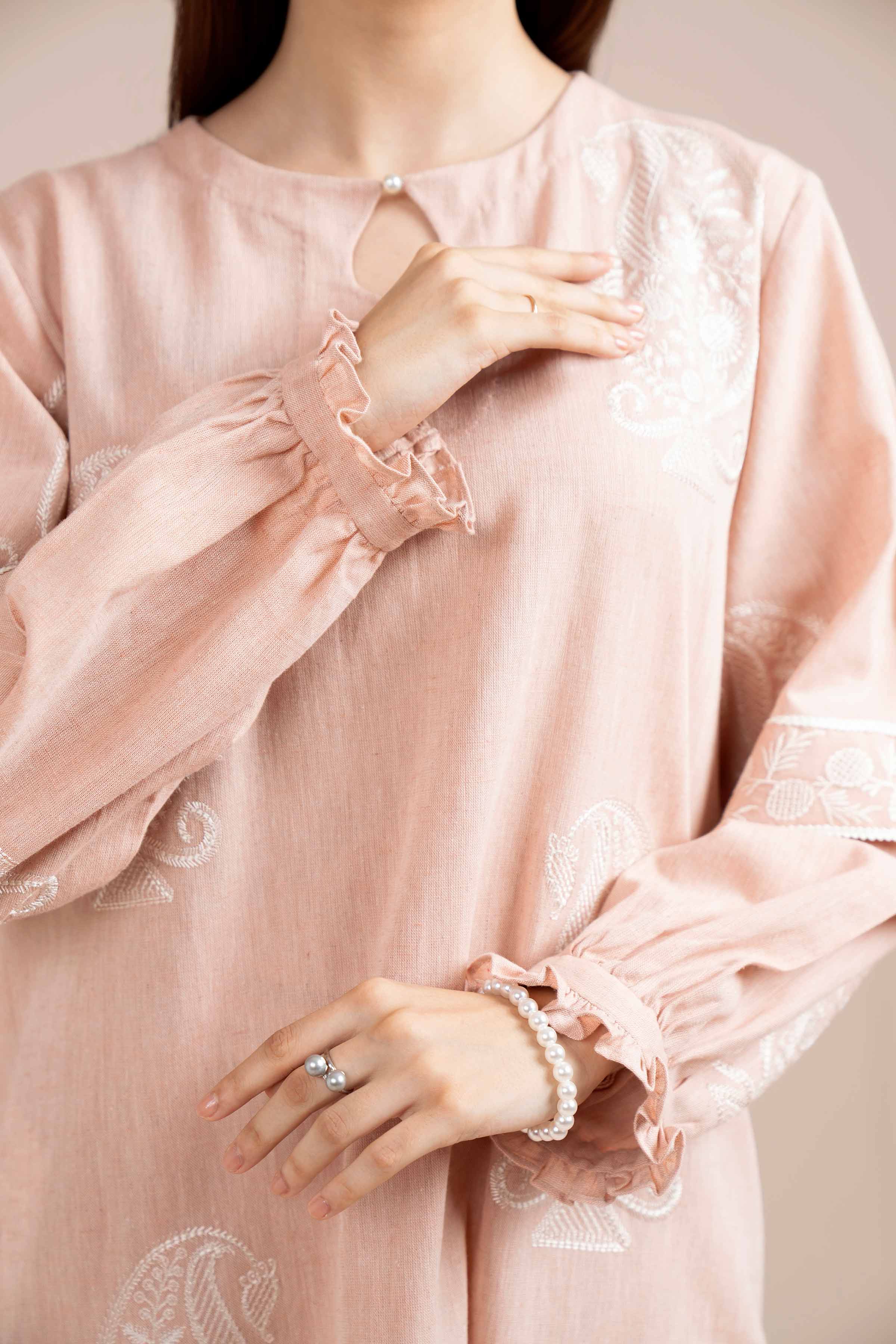 2 Piece - Dyed Embroidered Suit - 42404031 - Image 5