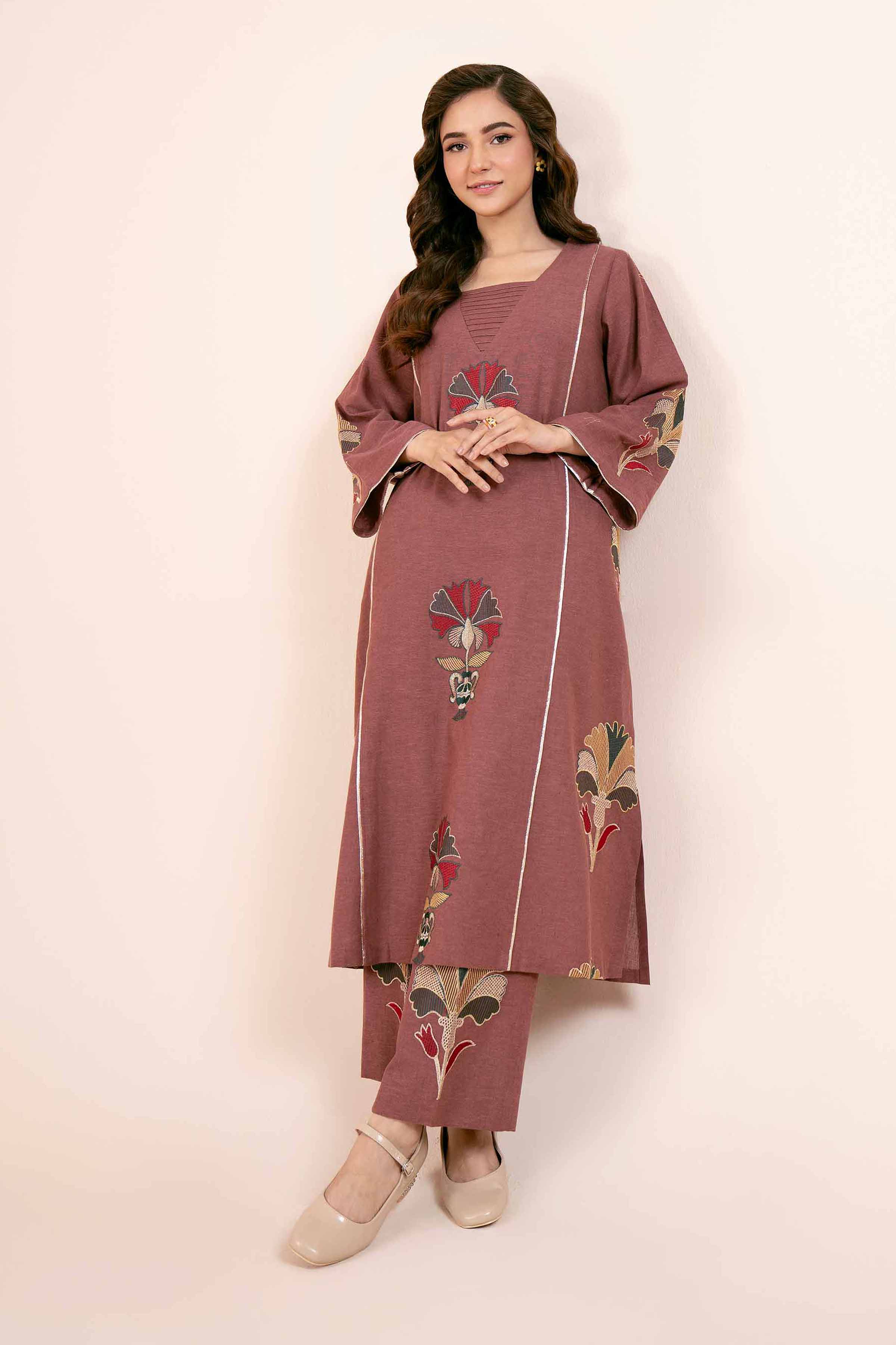 2 Piece - Dyed Embroidered Suit - 42404033 - Image 2