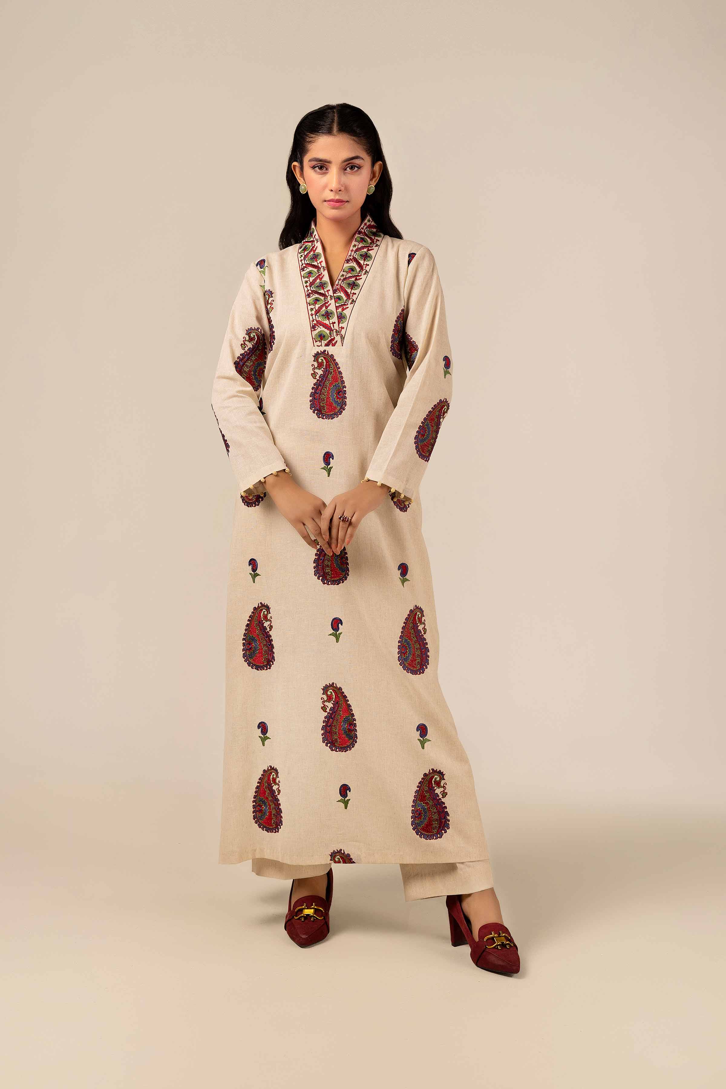 2 Piece - Dyed Embroidered Suit - 42404034 - Image 5