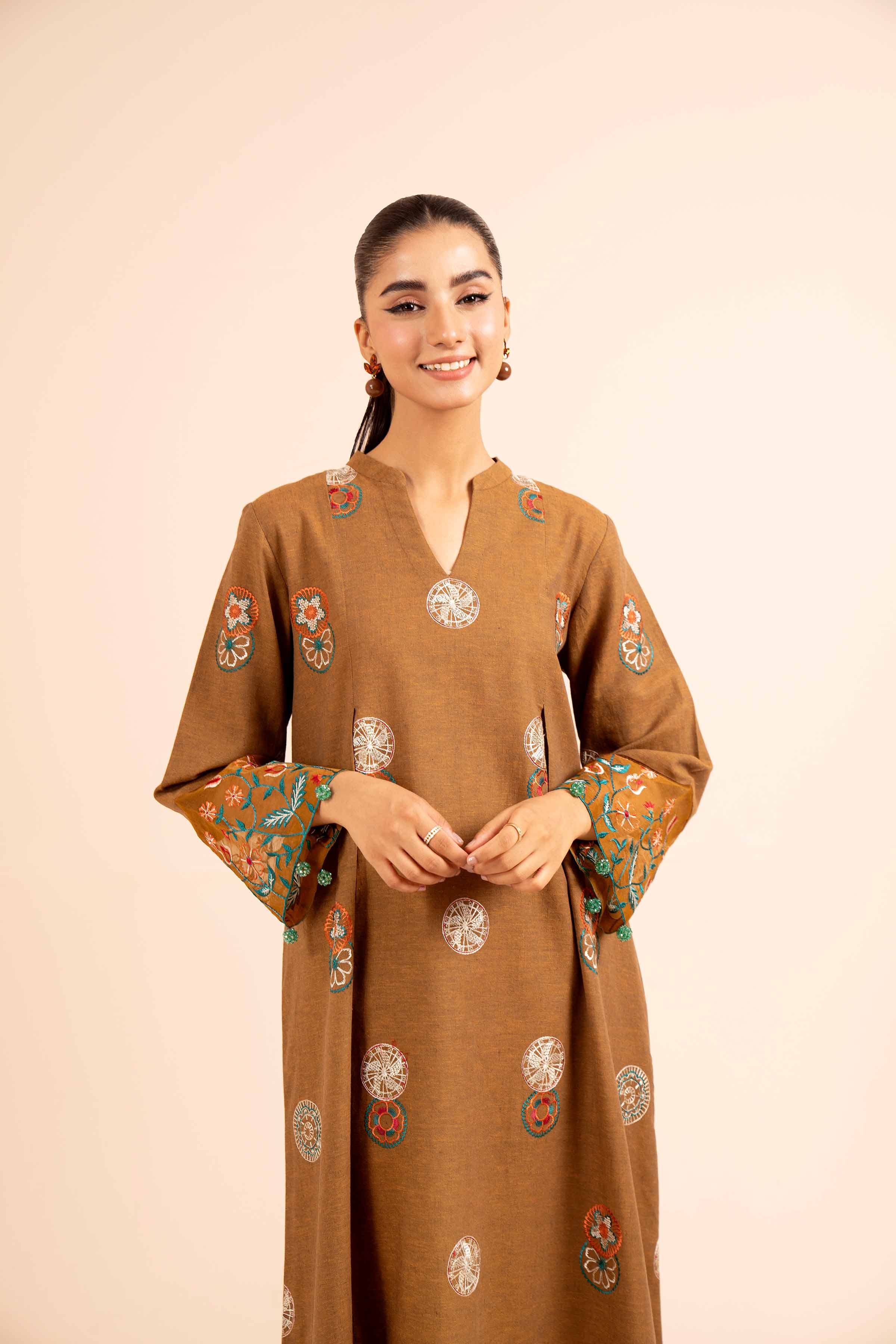 2 Piece - Dyed Embroidered Suit - 42404035 - Image 4