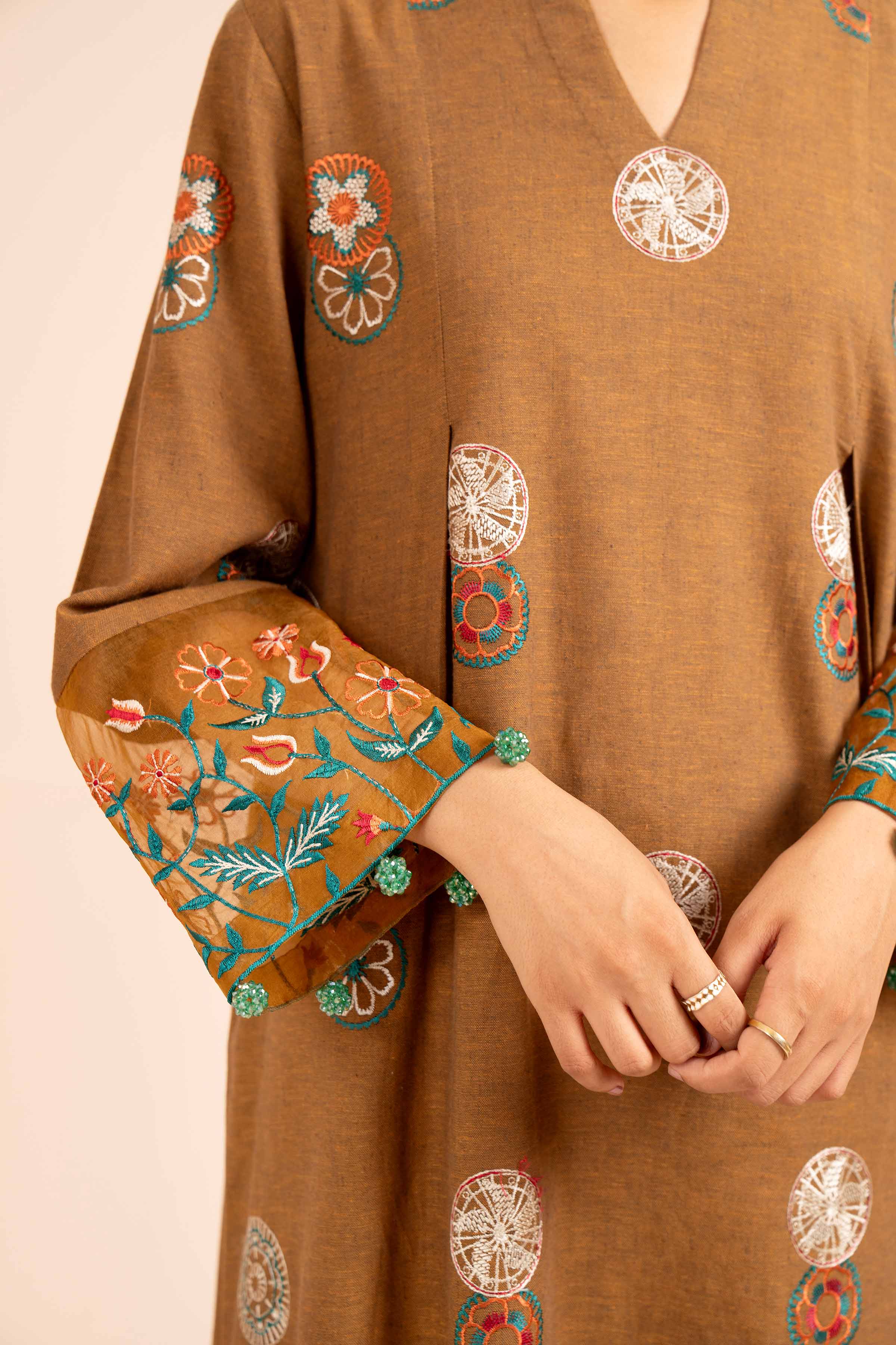 2 Piece - Dyed Embroidered Suit - 42404035 - Image 5