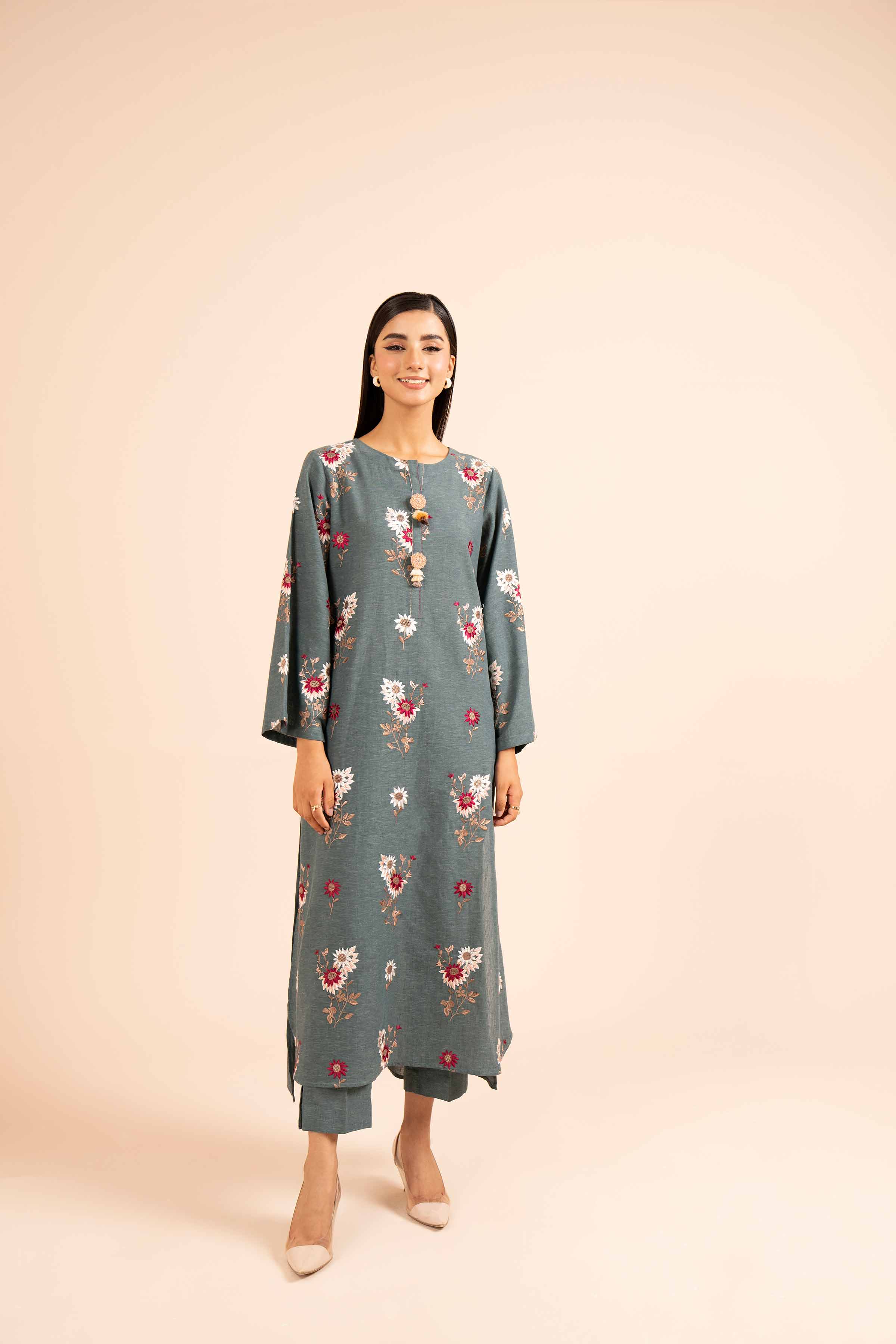 2 Piece - Dyed Embroidered Suit - 42404036 - Image 5