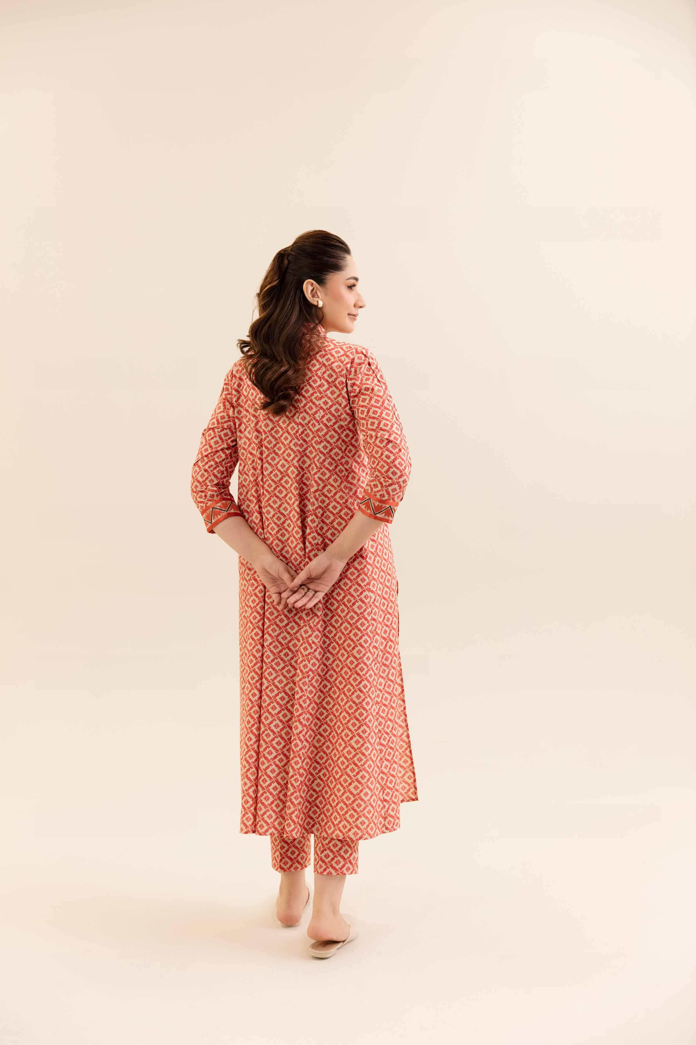 2 Piece - Printed Embroidered Suit - 42404054 - Image 3