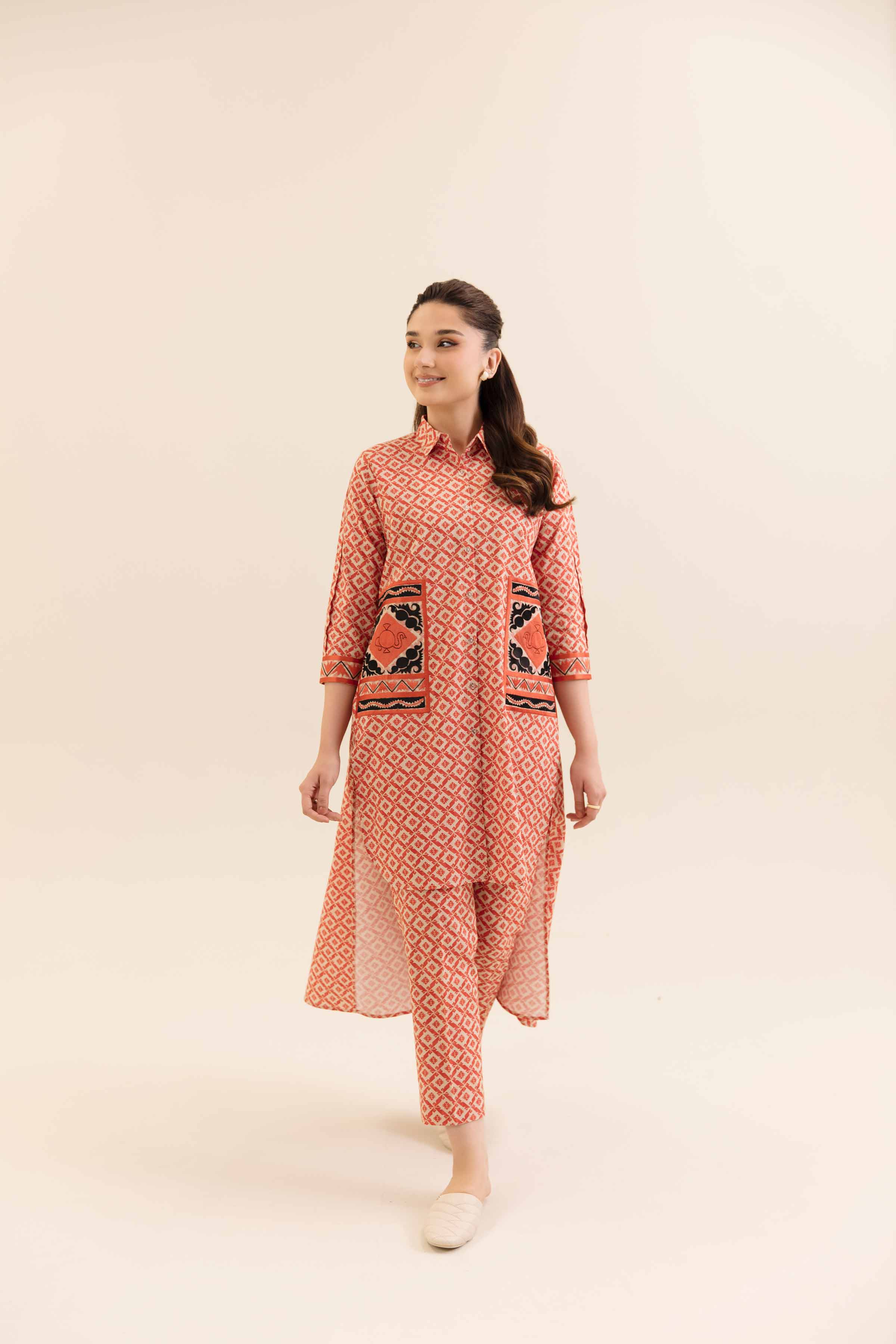 2 Piece - Printed Embroidered Suit - 42404054 - Image 4