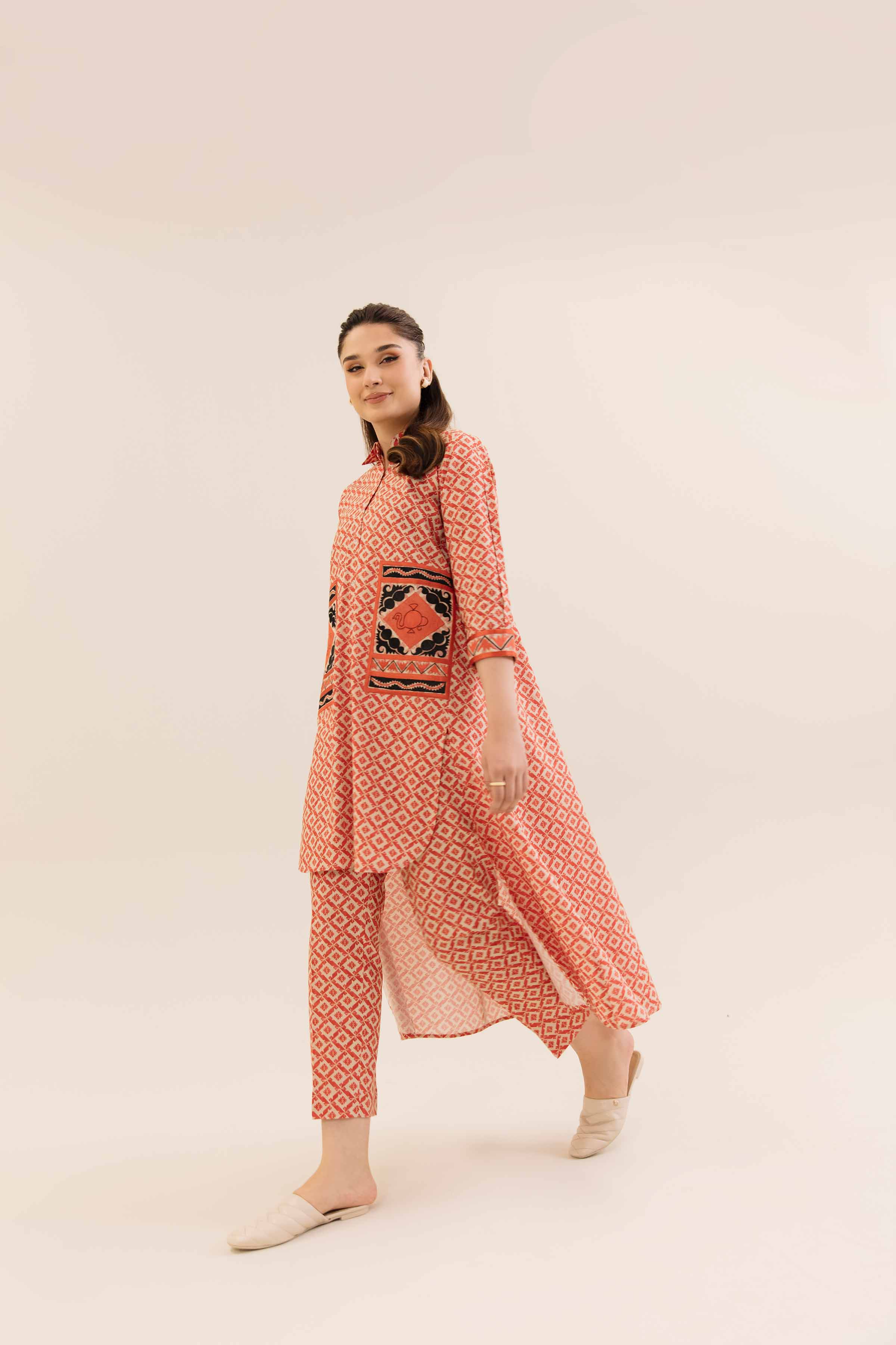2 Piece - Printed Embroidered Suit - 42404054 - Image 5