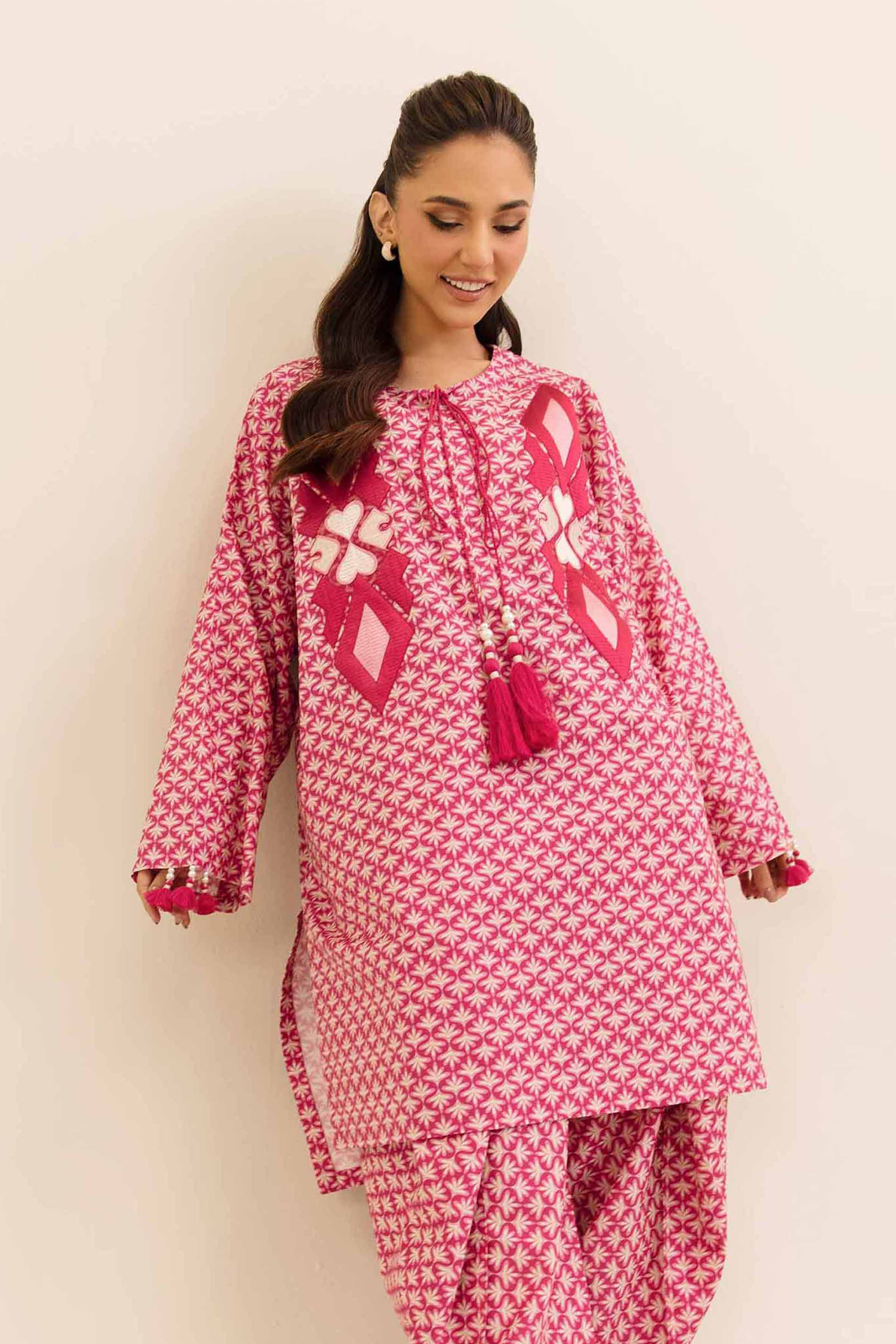 2 Piece - Printed Embroidered Suit - 42404055 - Image 2