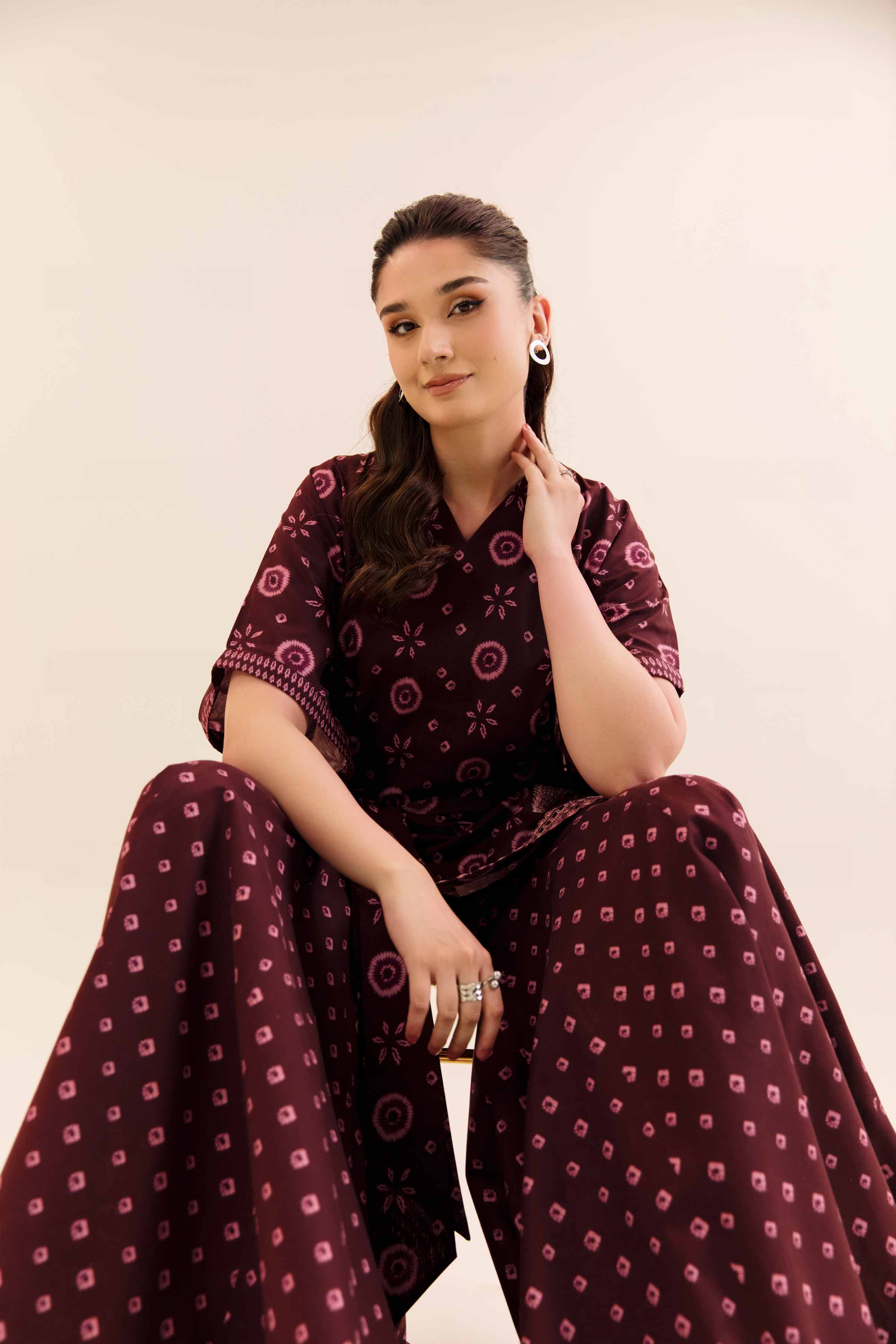 2 Piece - Printed Embroidered Suit - 42404060 - Image 4