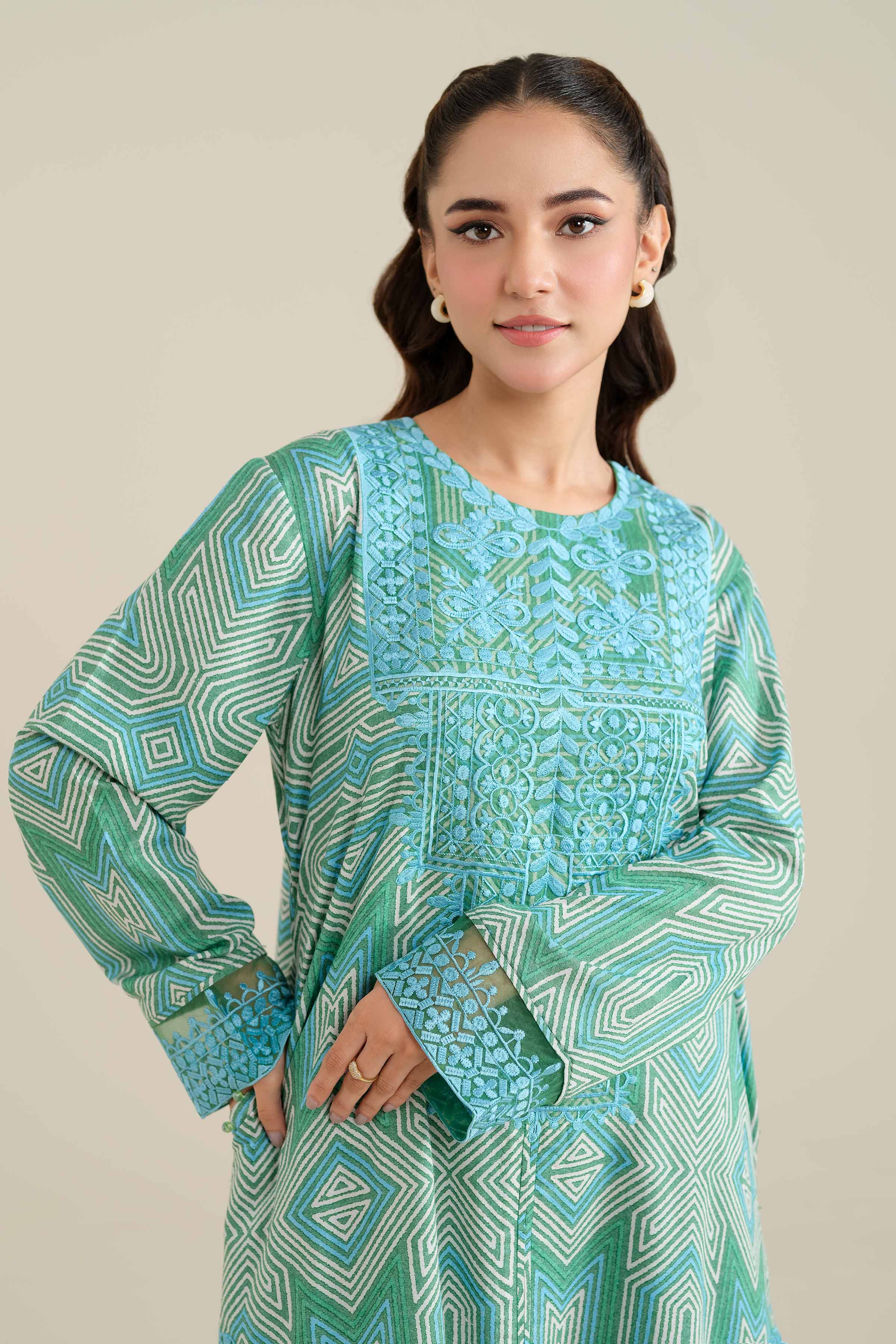 2 Piece - Printed Embroidered Suit - 42404068 - Image 2