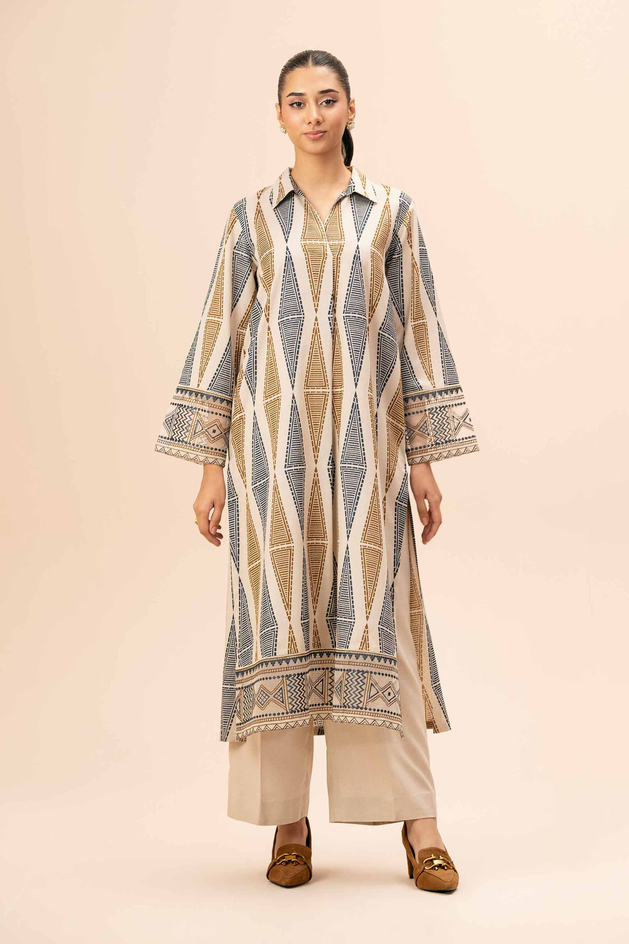 2 Piece - Printed Embroidered Suit - 42404069 - Image 2
