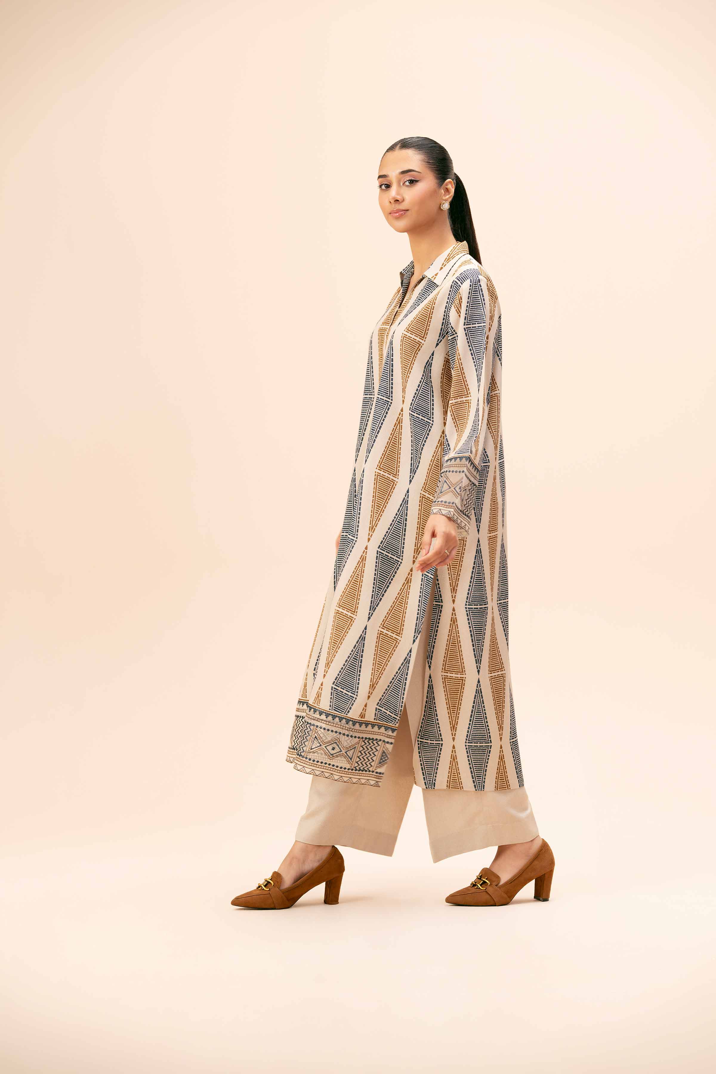 2 Piece - Printed Embroidered Suit - 42404069 - Image 5