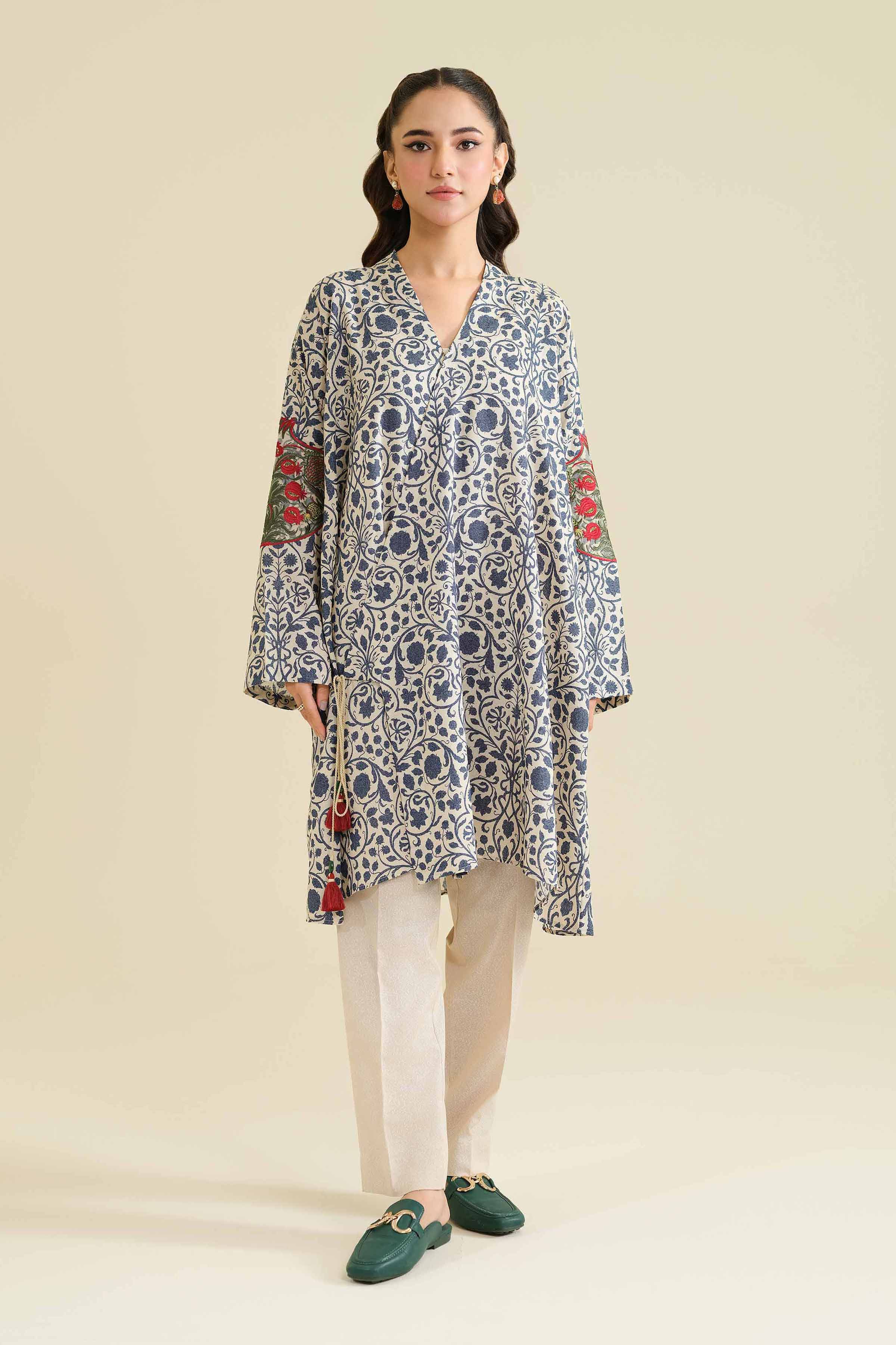 2 Piece - Printed Embroidered Suit - 42404071 - Image 3