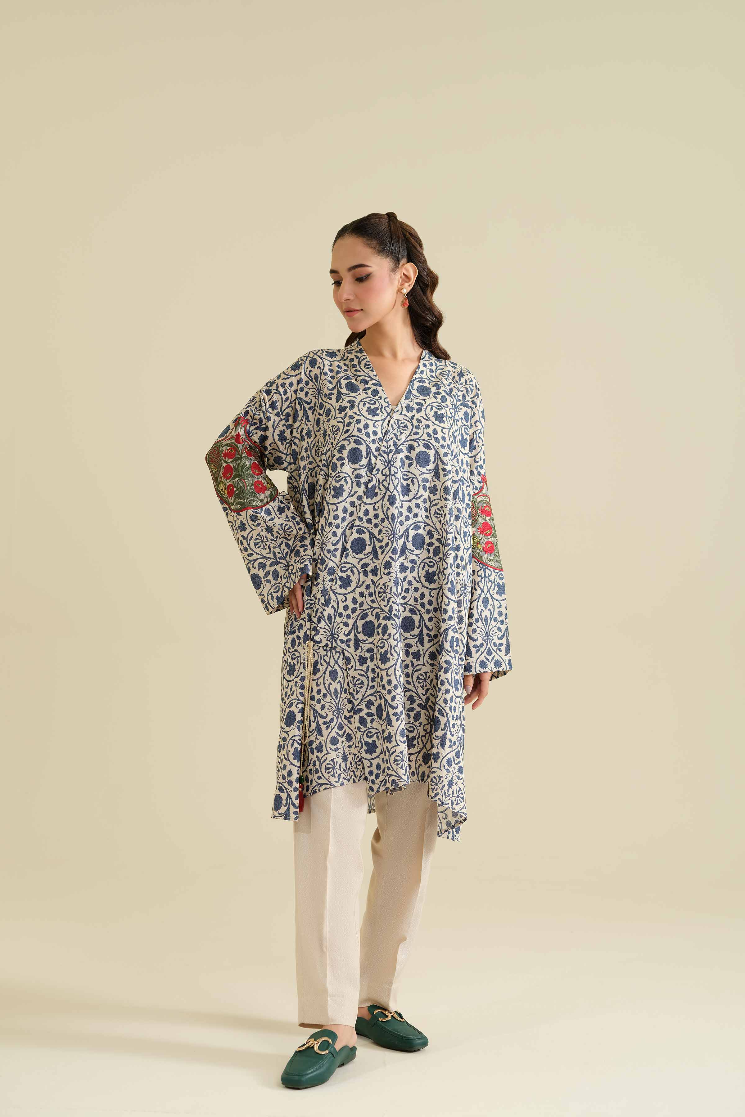 2 Piece - Printed Embroidered Suit - 42404071 - Image 6