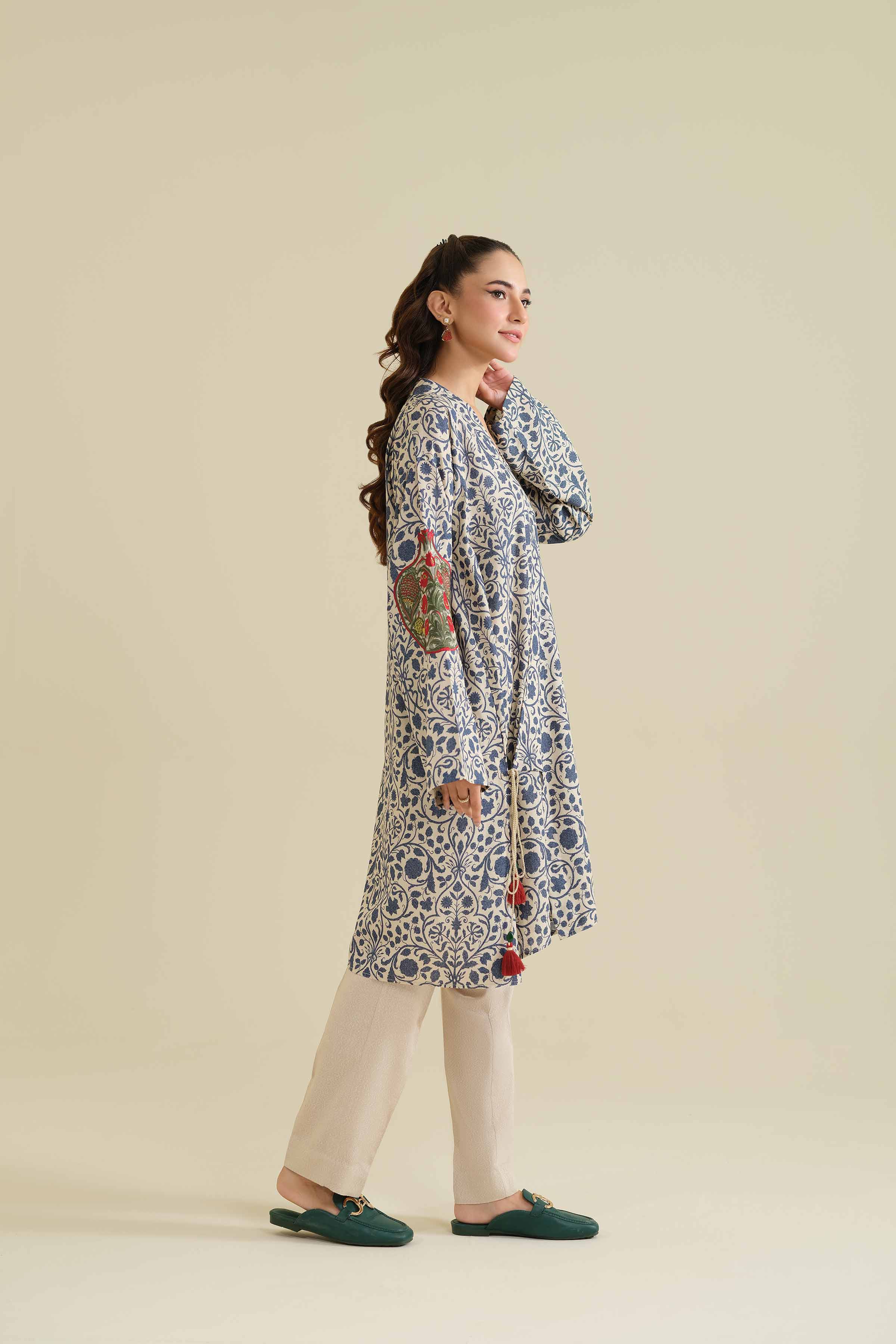 2 Piece - Printed Embroidered Suit - 42404071 - Image 7