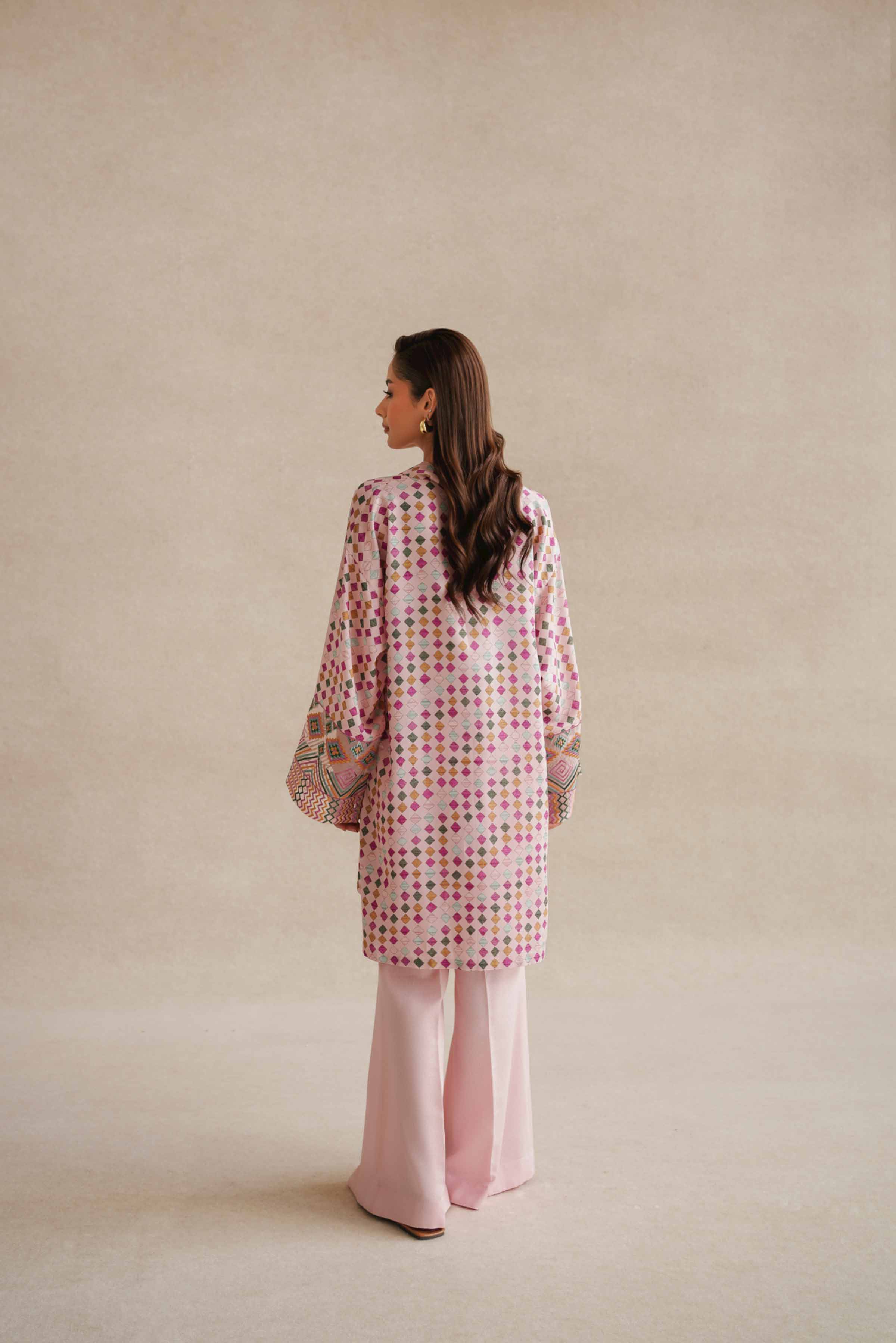 2 Piece - Printed Embroidered Suit - 42404074 - Image 3