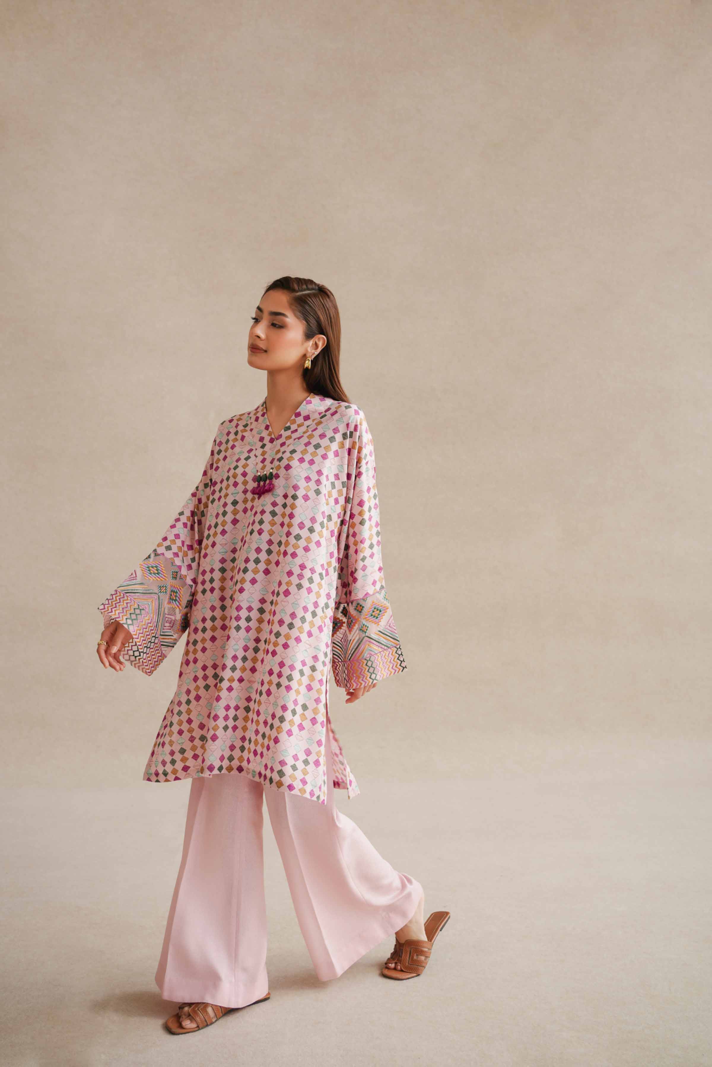 2 Piece - Printed Embroidered Suit - 42404074 - Image 4