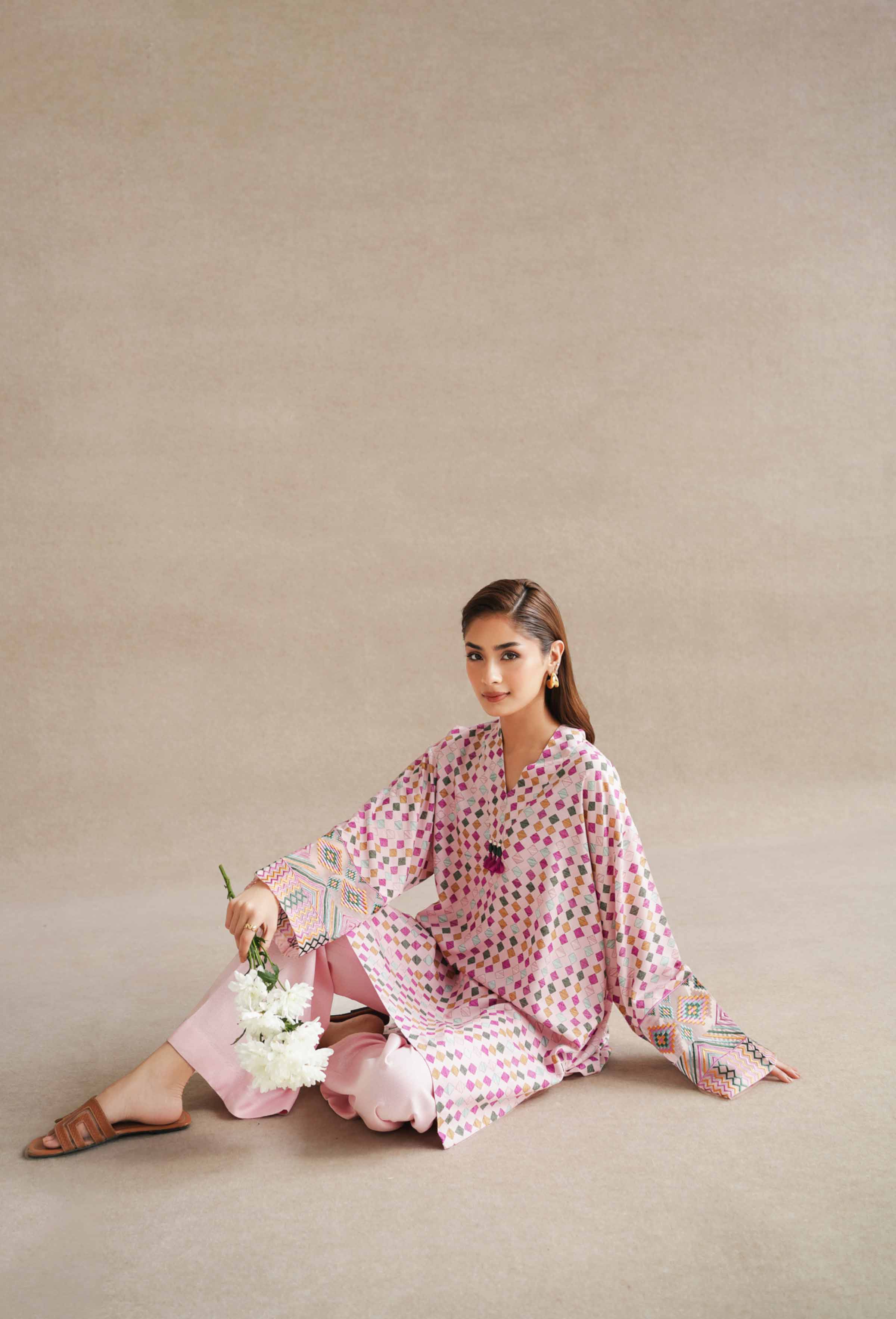 2 Piece - Printed Embroidered Suit - 42404074 - Image 5