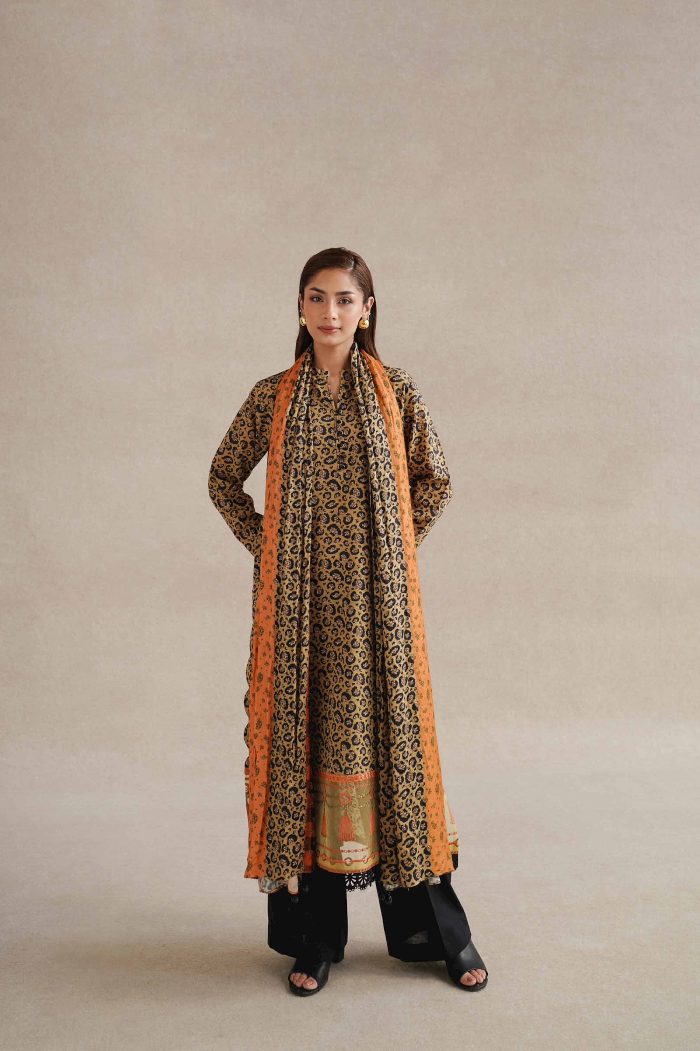 2 Piece - Printed Embroidered Suit - 42404079 - Image 5