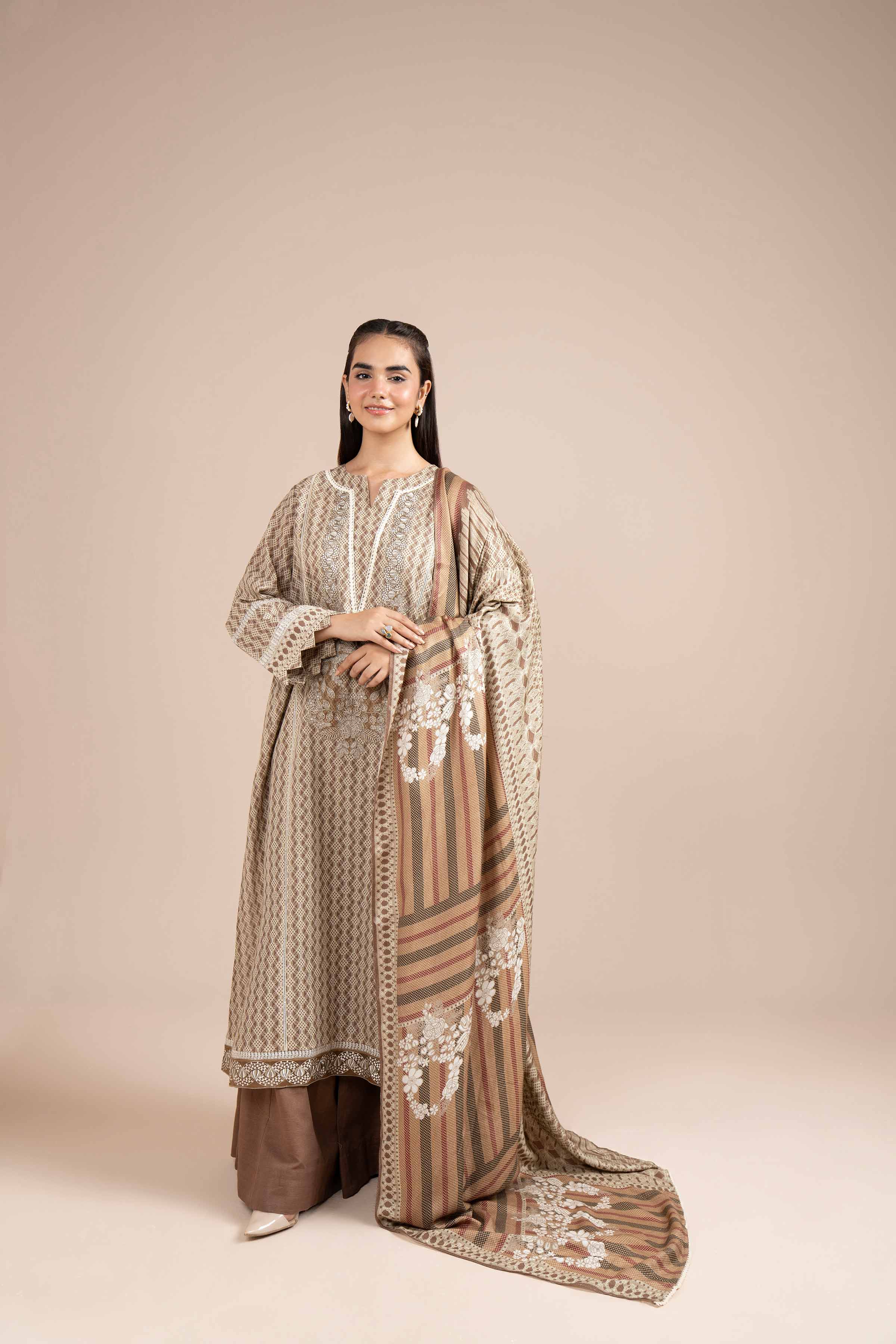 2 Piece - Printed Embroidered Suit - 42404080 - Image 6