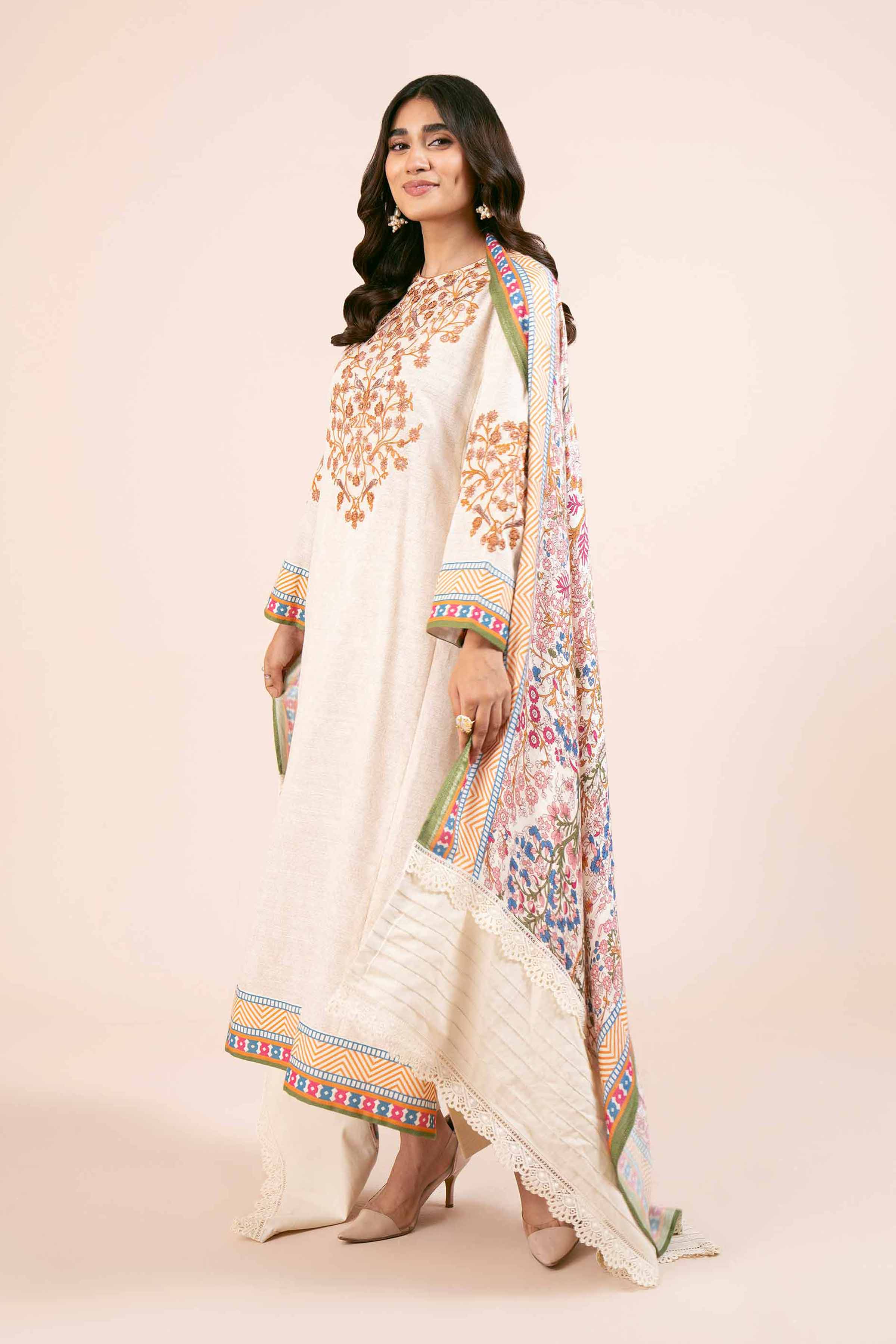 2 Piece - Printed Embroidered Suit - 42404084 - Image 2