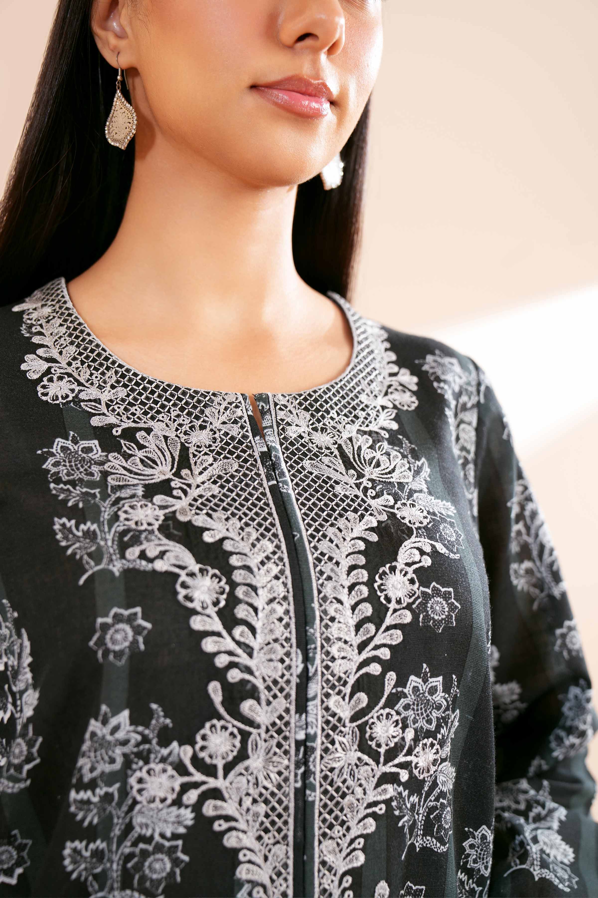 2 Piece - Printed Embroidered Suit - 42404086 - Image 4