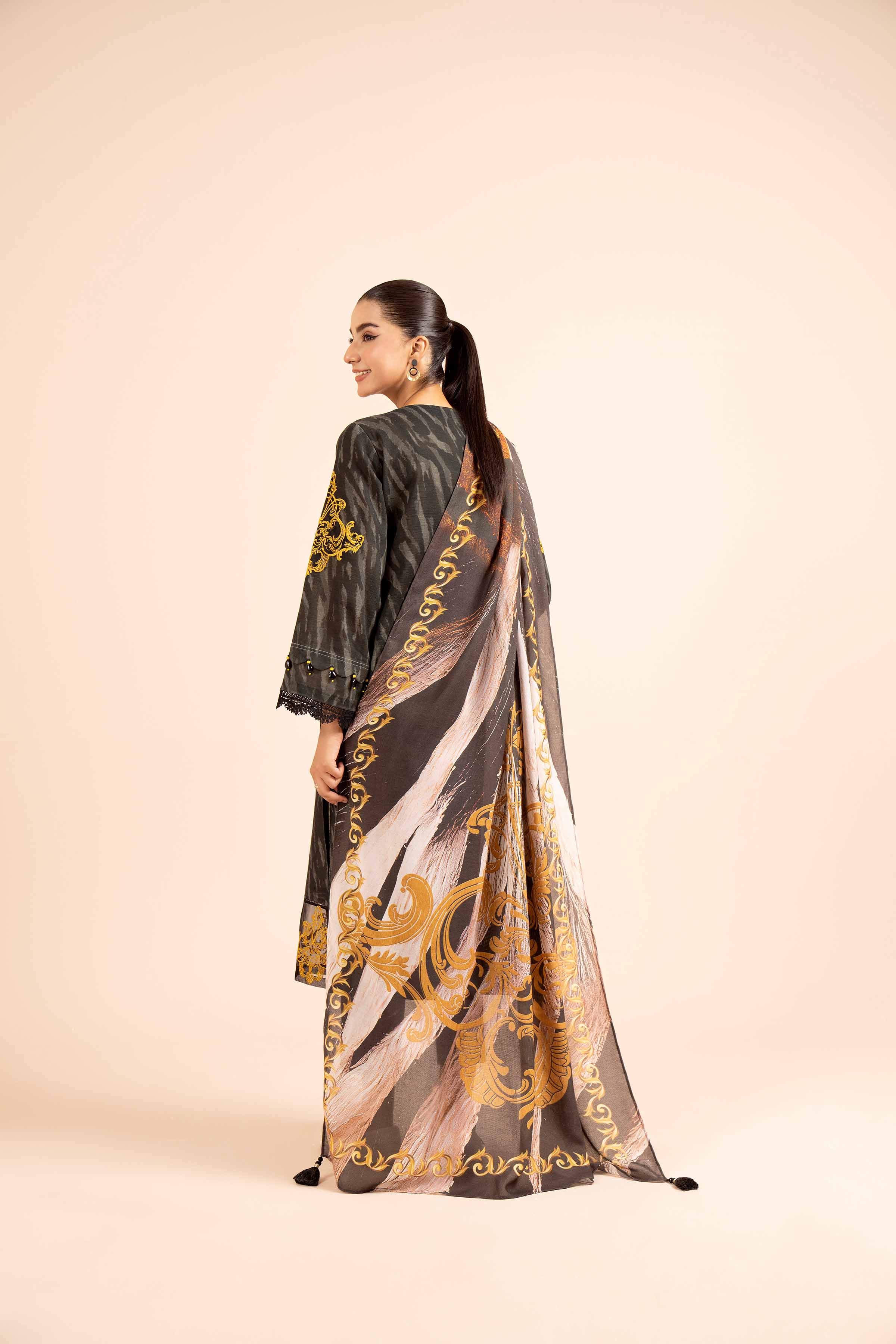 2 Piece - Printed Embroidered Suit - 42404087 - Image 3