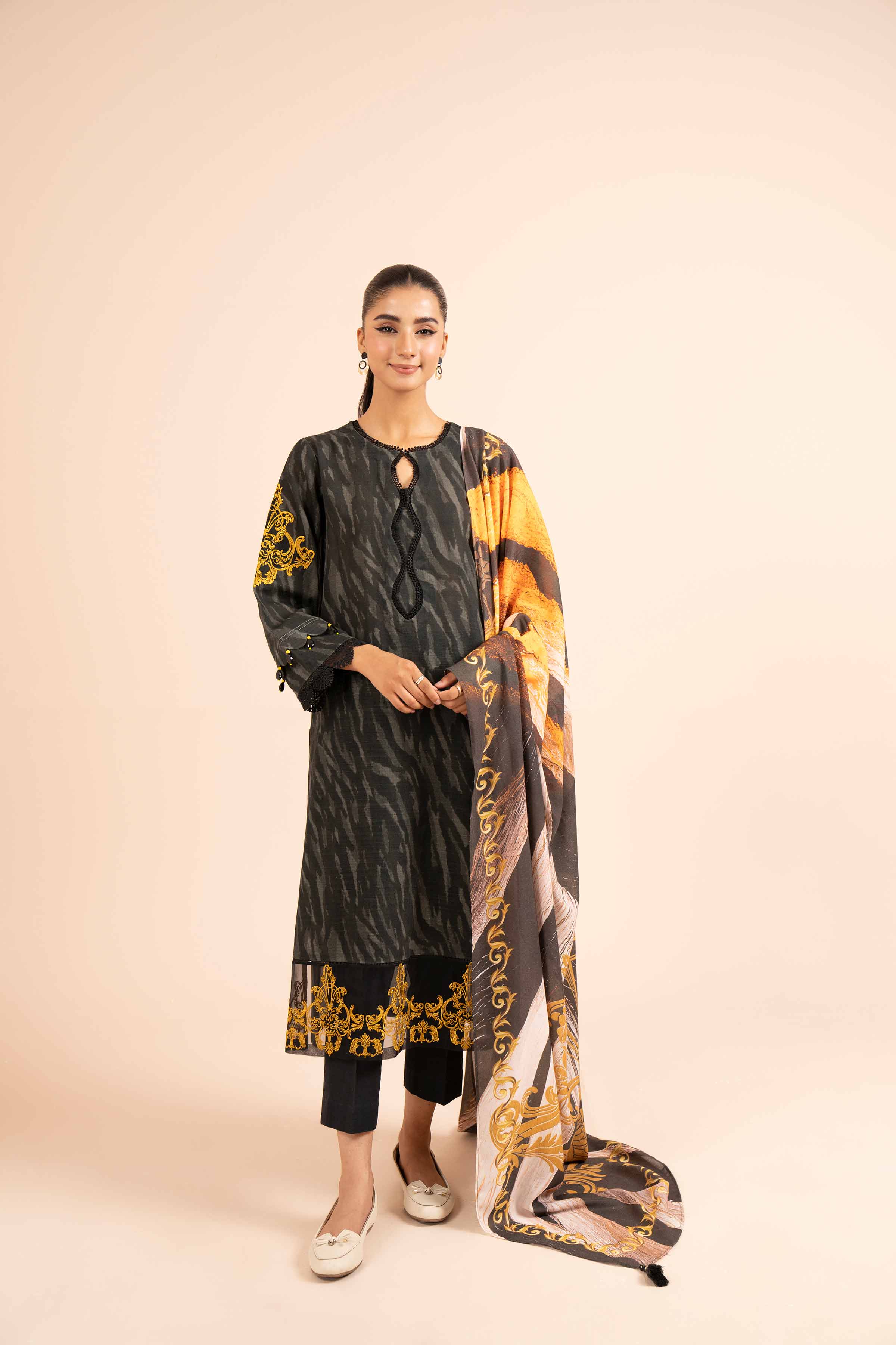 2 Piece - Printed Embroidered Suit - 42404087 - Image 6