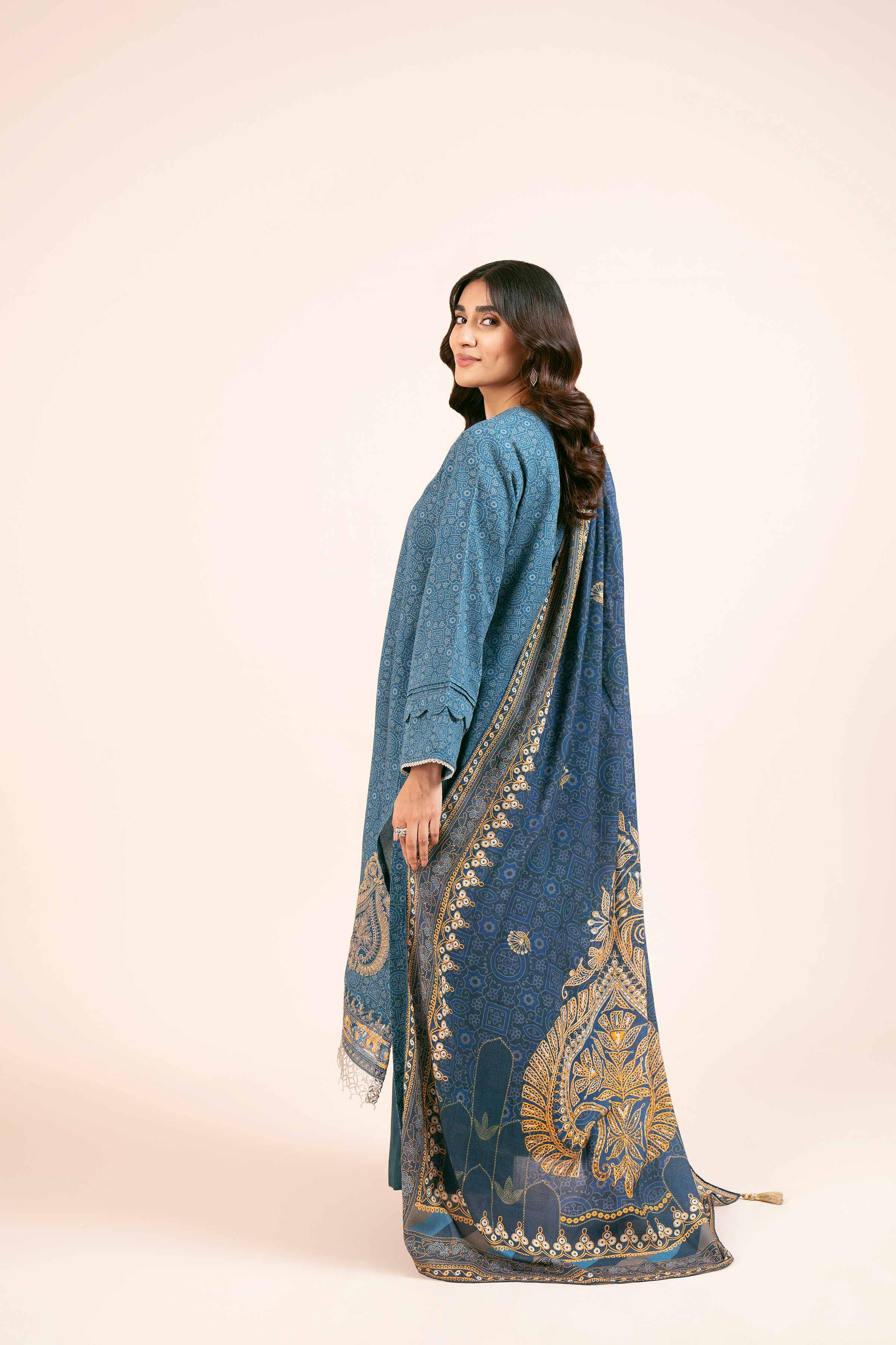 2 Piece - Printed Embroidered Suit - 42404089 - Image 3