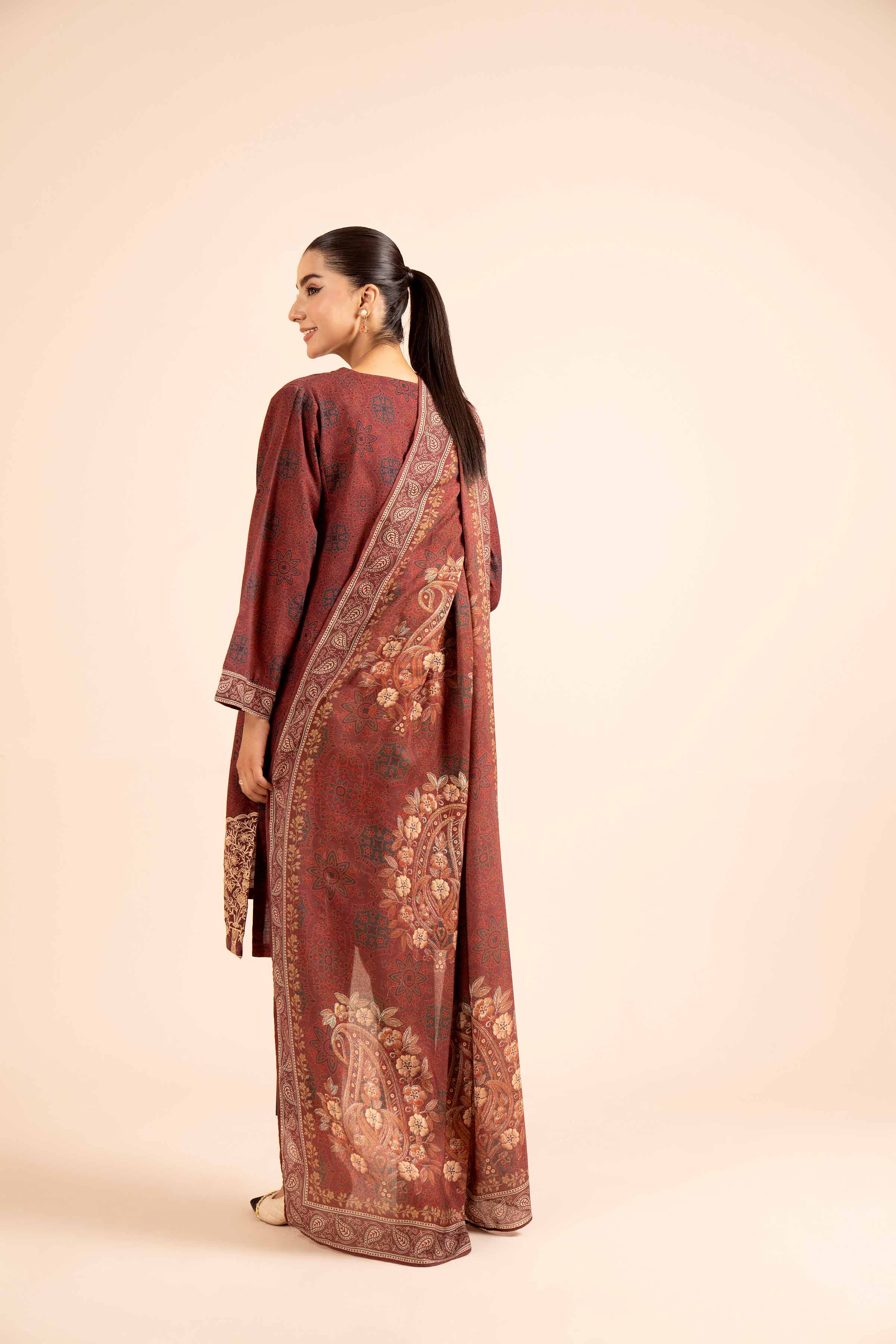 2 Piece - Printed Embroidered Suit - 42404091 - Image 3
