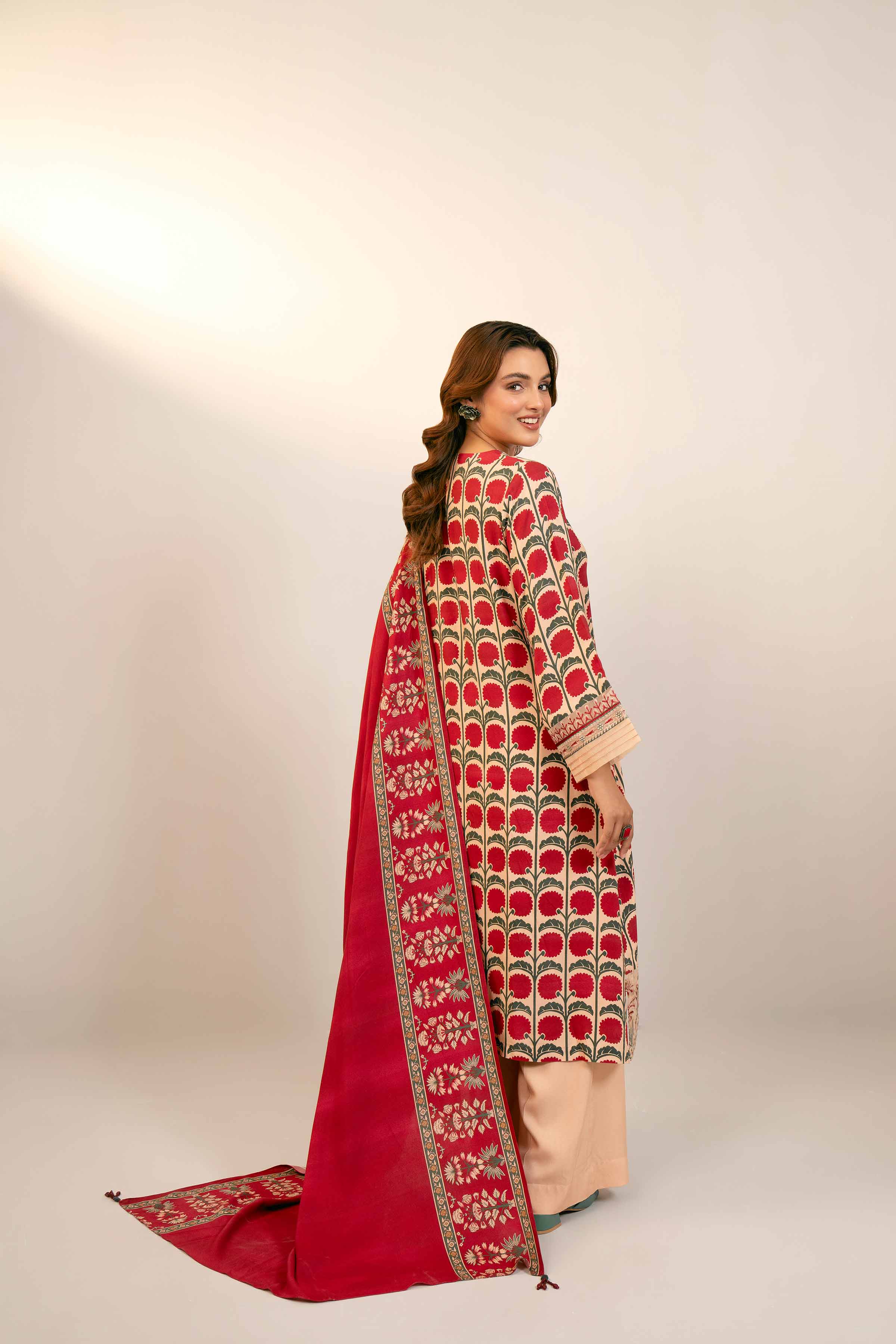 3 Piece - Printed Embroidered Suit - 42404097 - Image 3