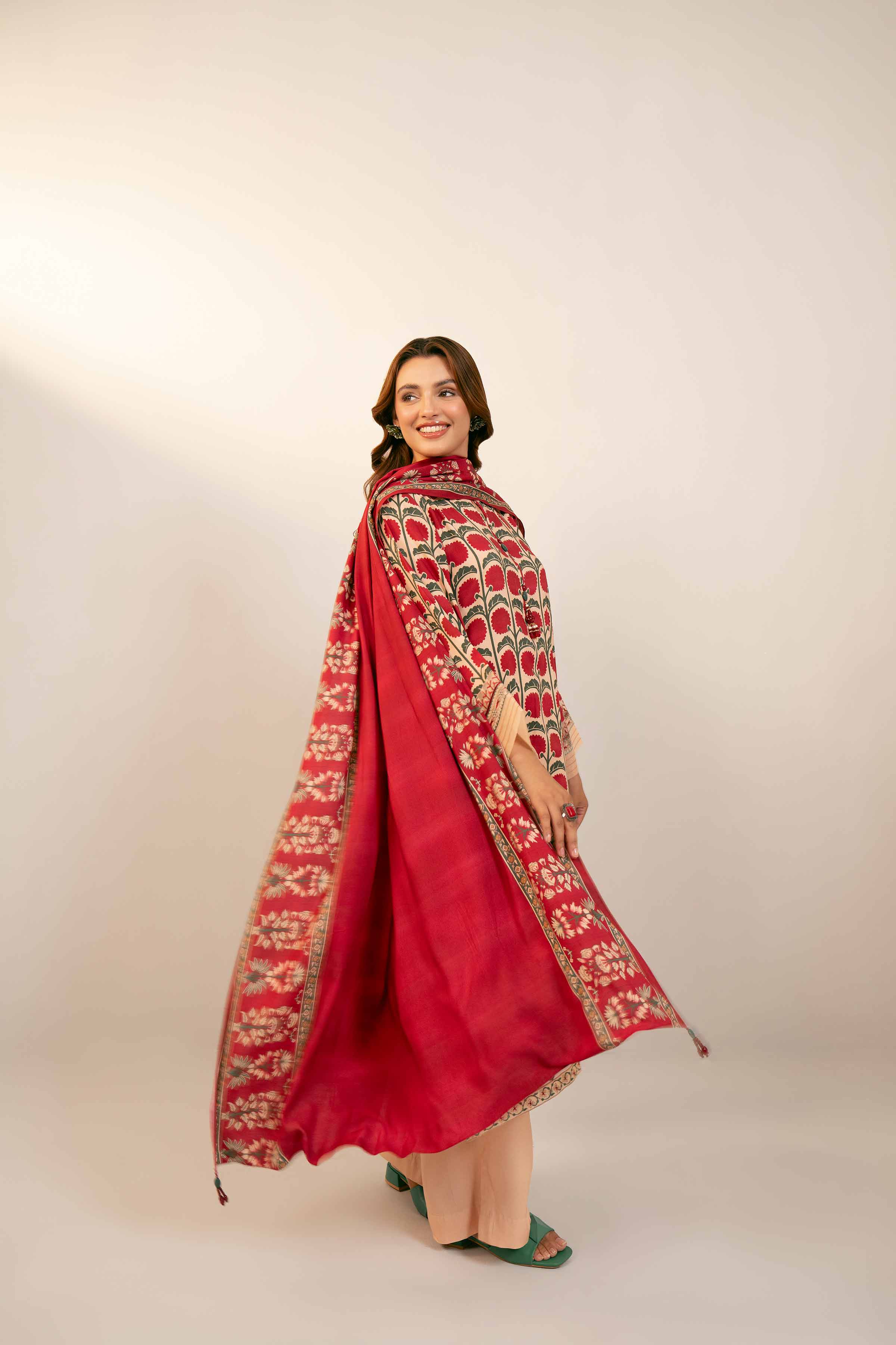 3 Piece - Printed Embroidered Suit - 42404097 - Image 5