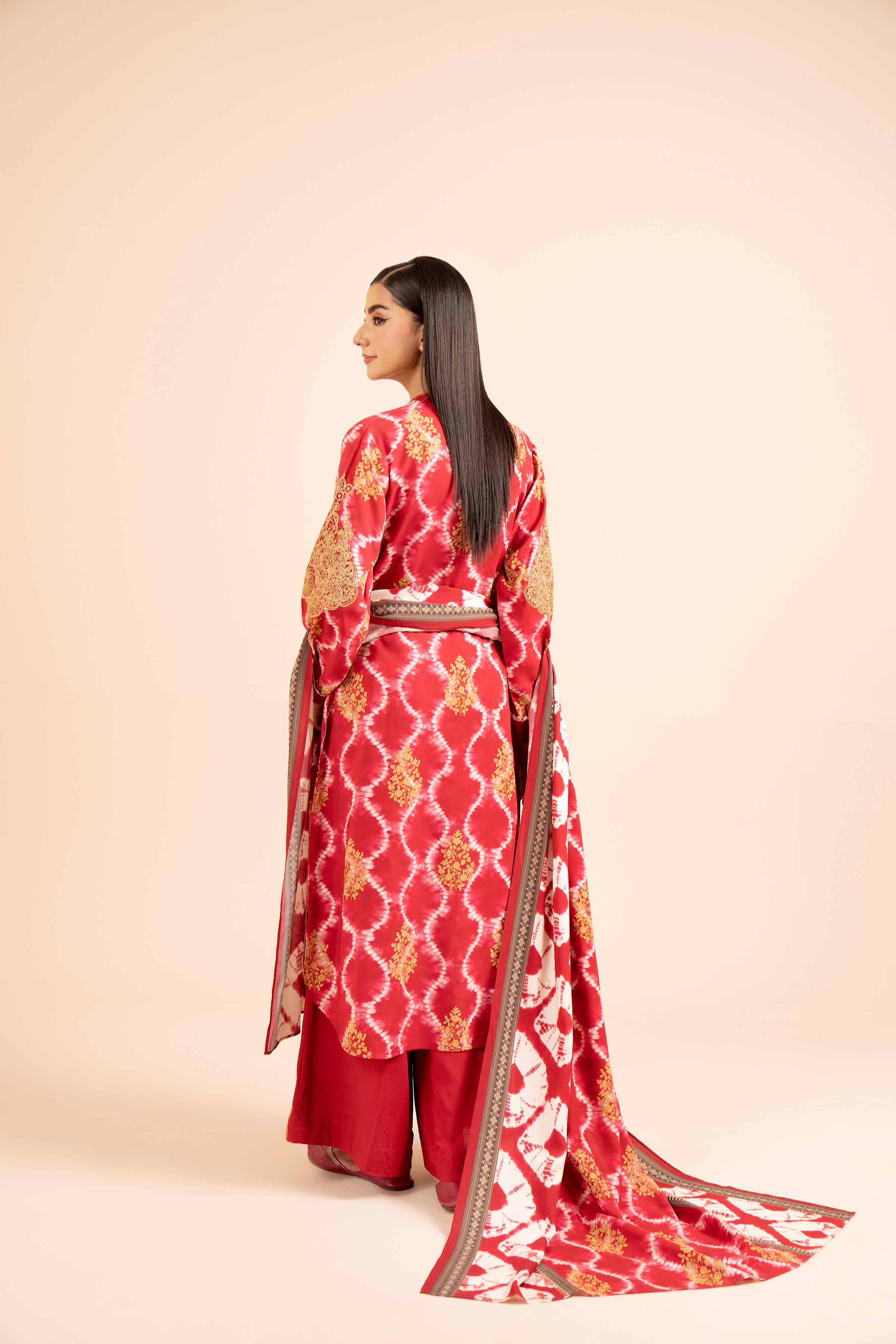 3 Piece - Printed Embroidered Suit - 42404105 - Image 3