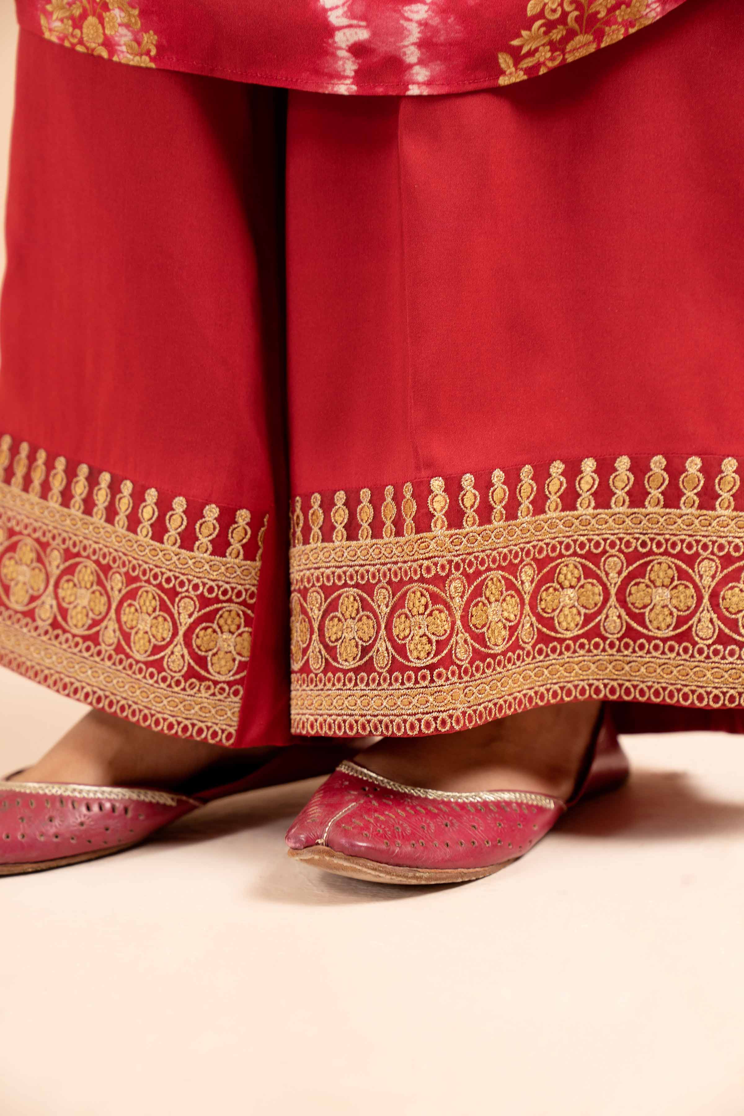 3 Piece - Printed Embroidered Suit - 42404105 - Image 6