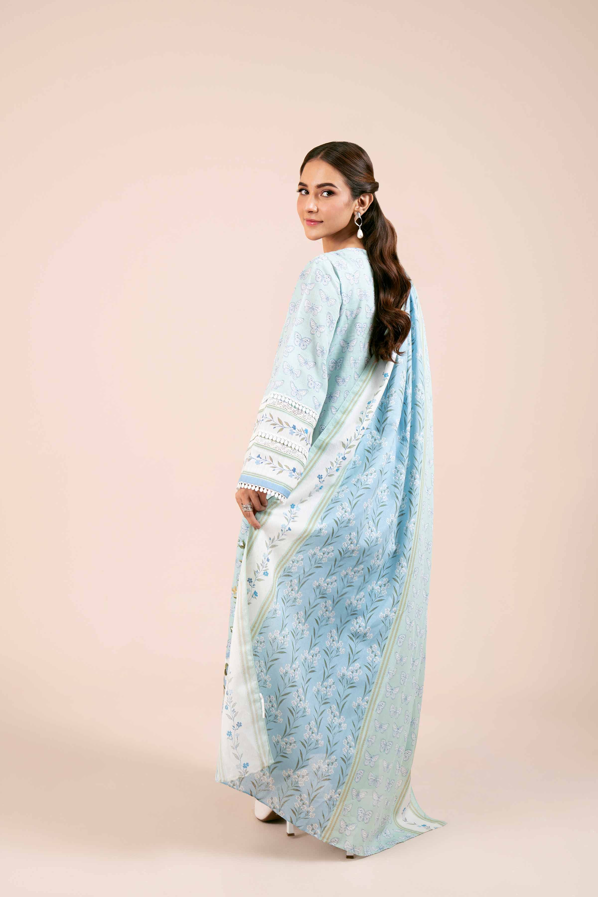 3 Piece - Printed Embroidered Suit - 42404122 - Image 3
