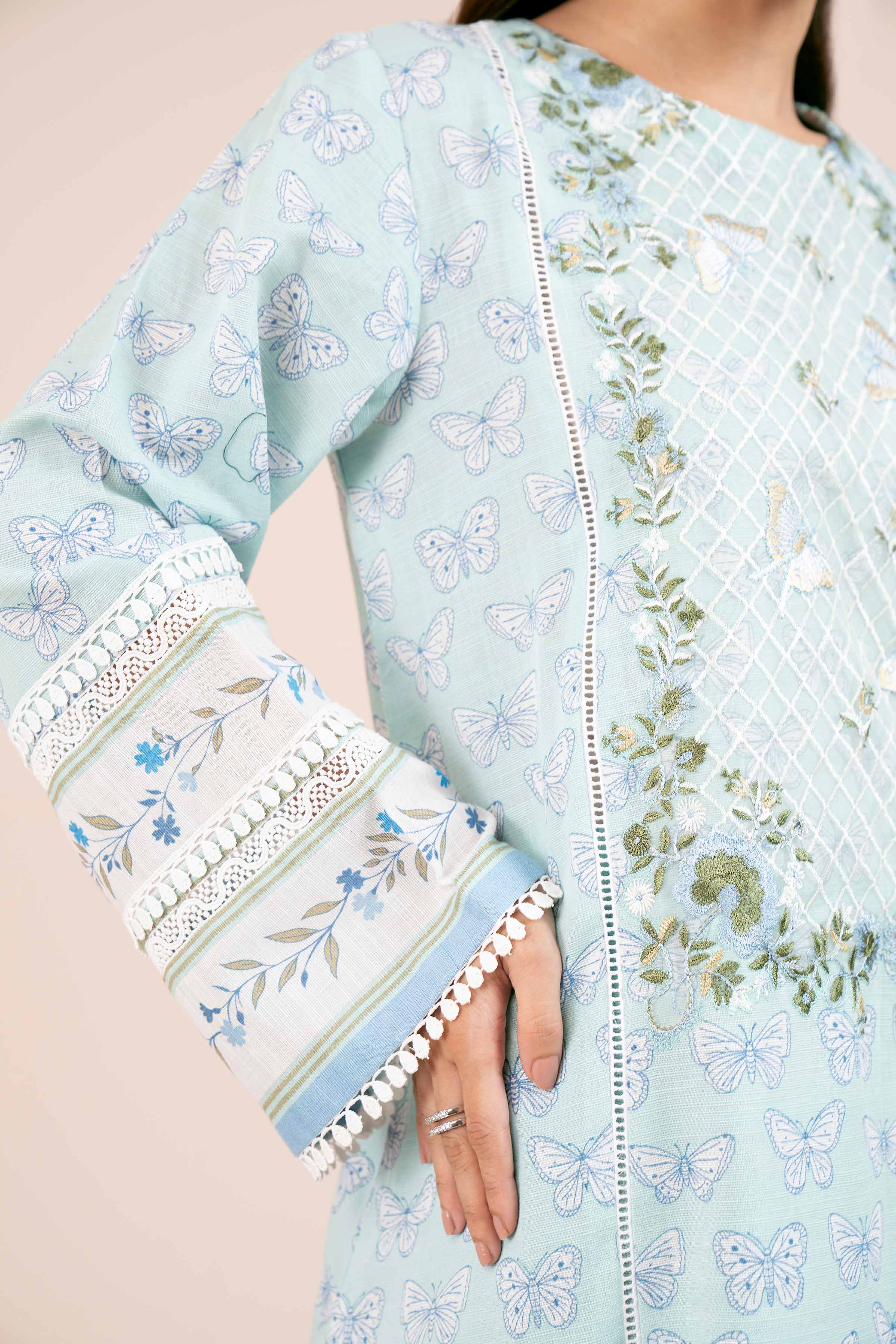 3 Piece - Printed Embroidered Suit - 42404122 - Image 5